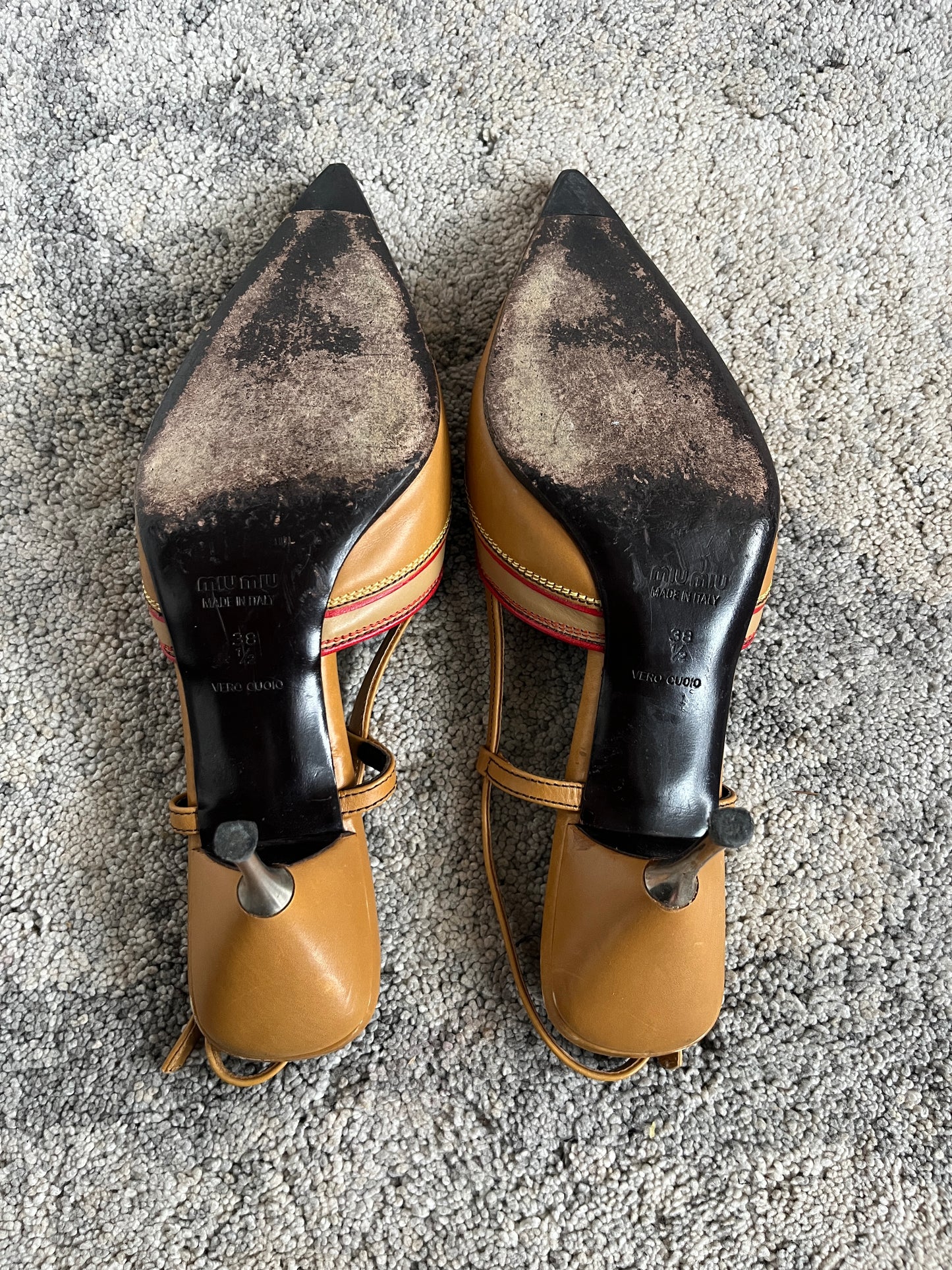 Miu Miu 2000’s cowboy slingback heels