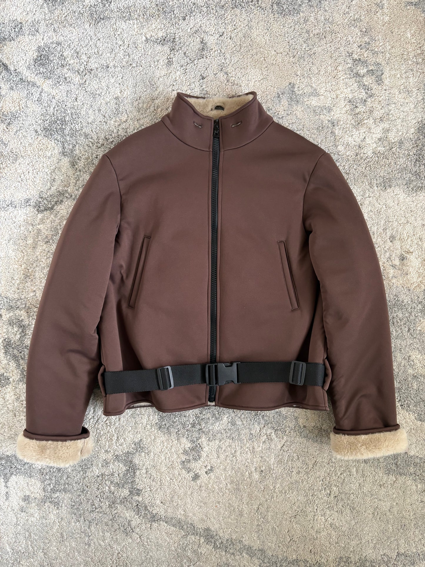 Miu Miu FW1999 jacket with faux fur liner