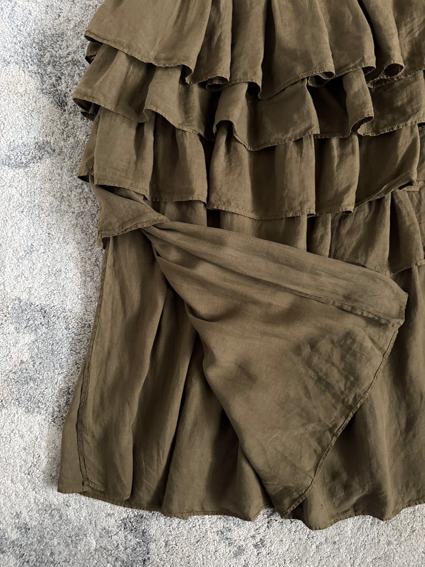 Prada SS1994 linen skirt