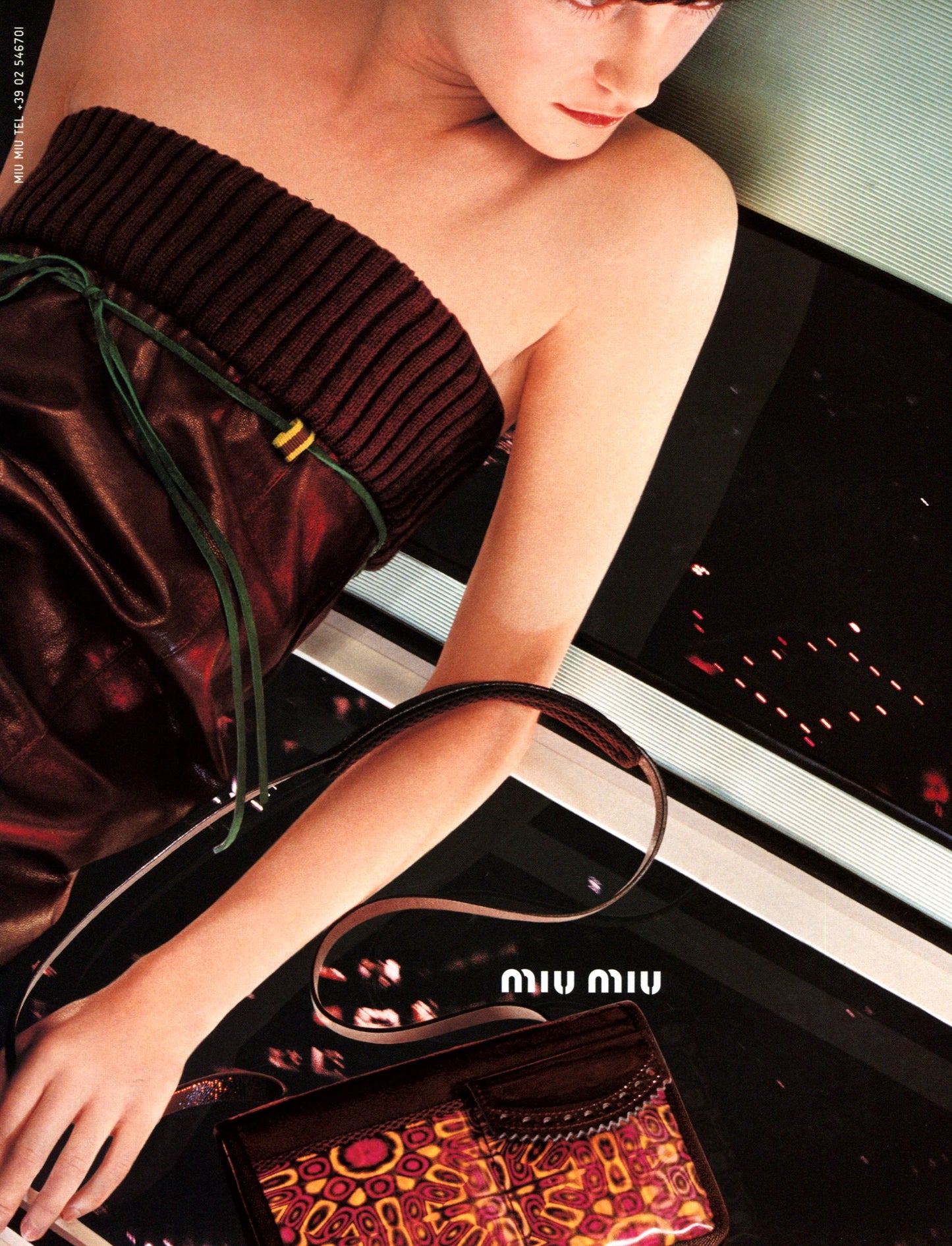 Miu Miu FW1999 psychedelic leather bag