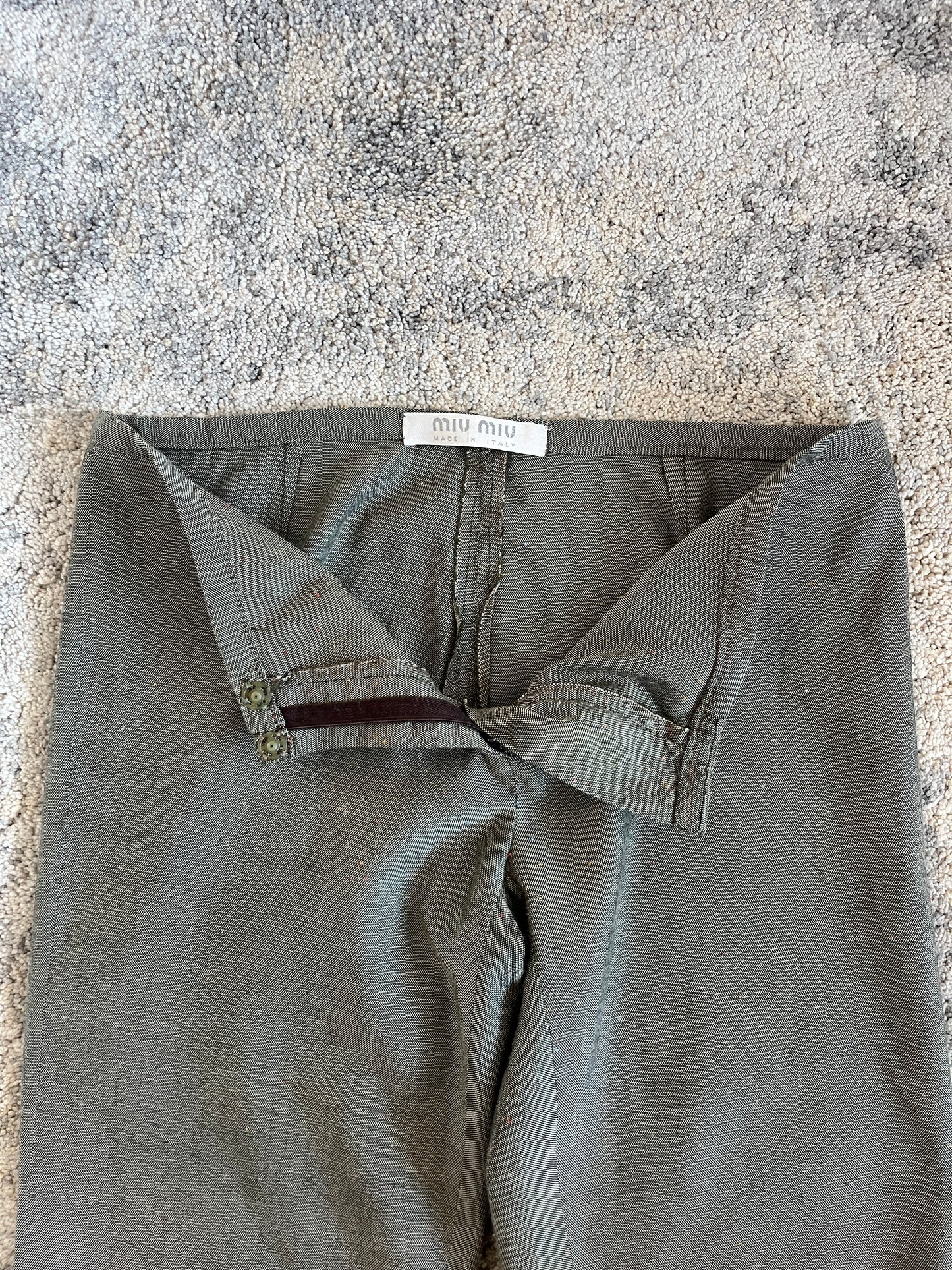 Miu Miu 1990’s low waist cotton pants