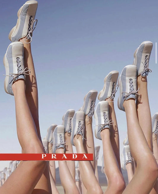 Prada SS2001 leather Velcro trainers