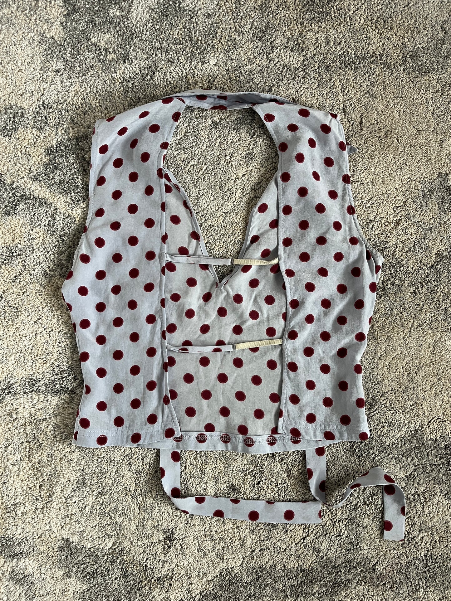 Prada SS2000 polka dot silk tanktop