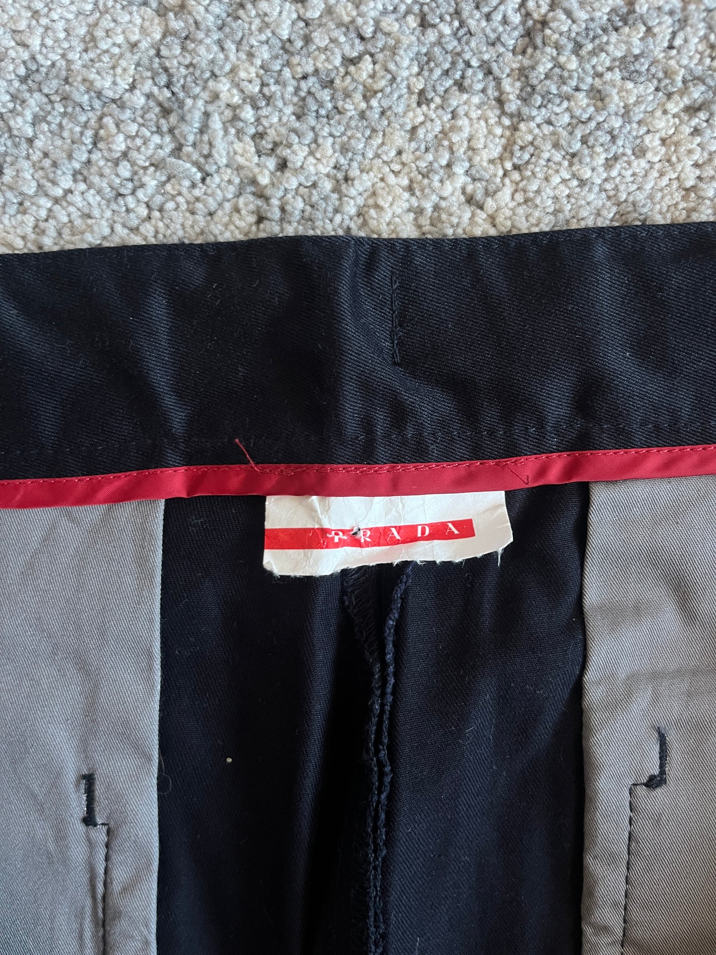 Prada 2003 Luna Rossa cotton pants