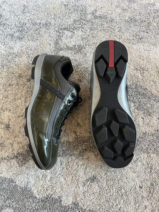 Prada 2000's patent leather soccer trainers