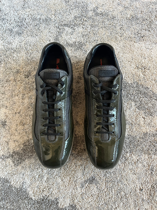 Prada 2000's patent leather soccer trainers