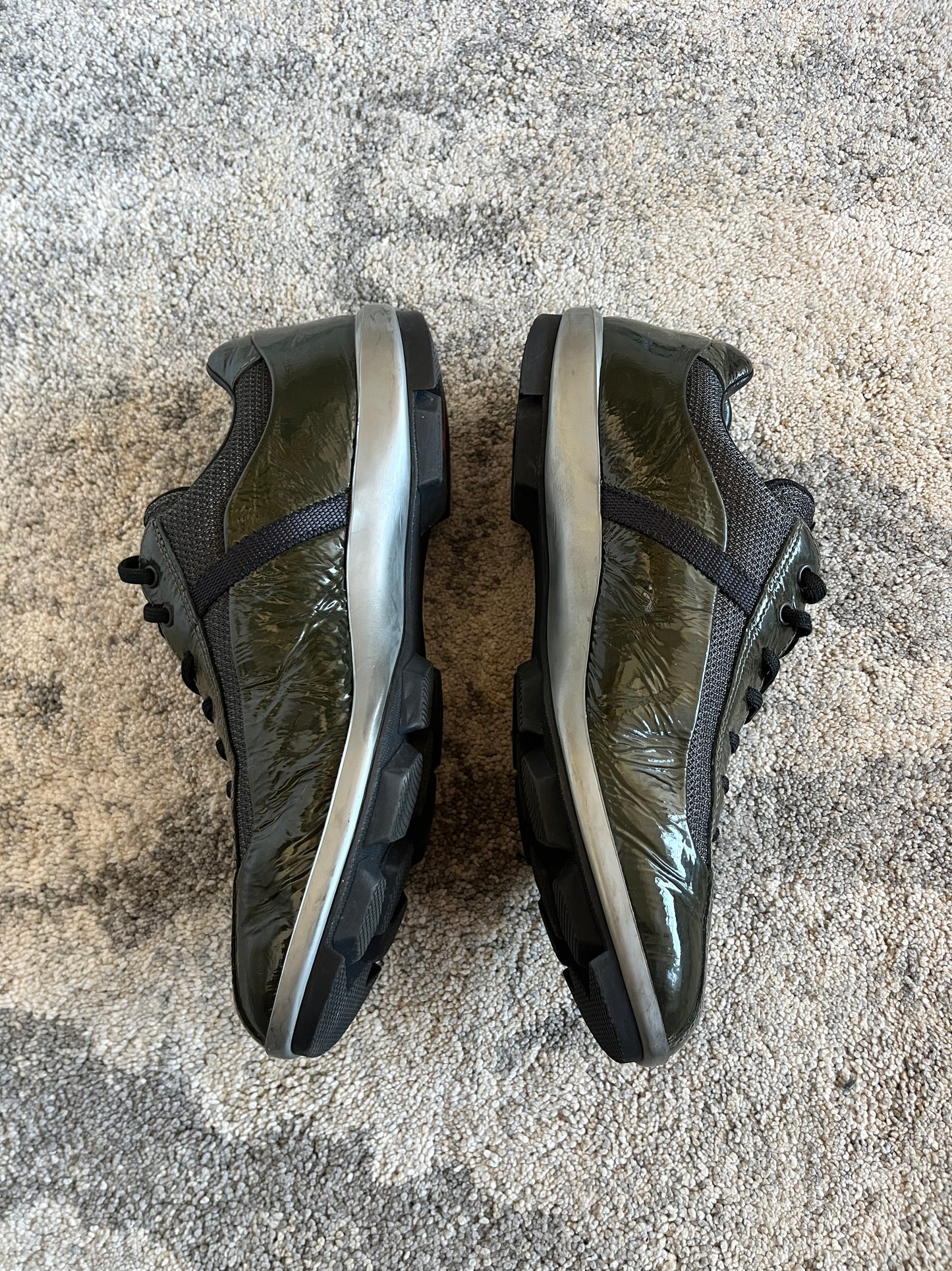 Prada 2000's patent leather soccer trainers