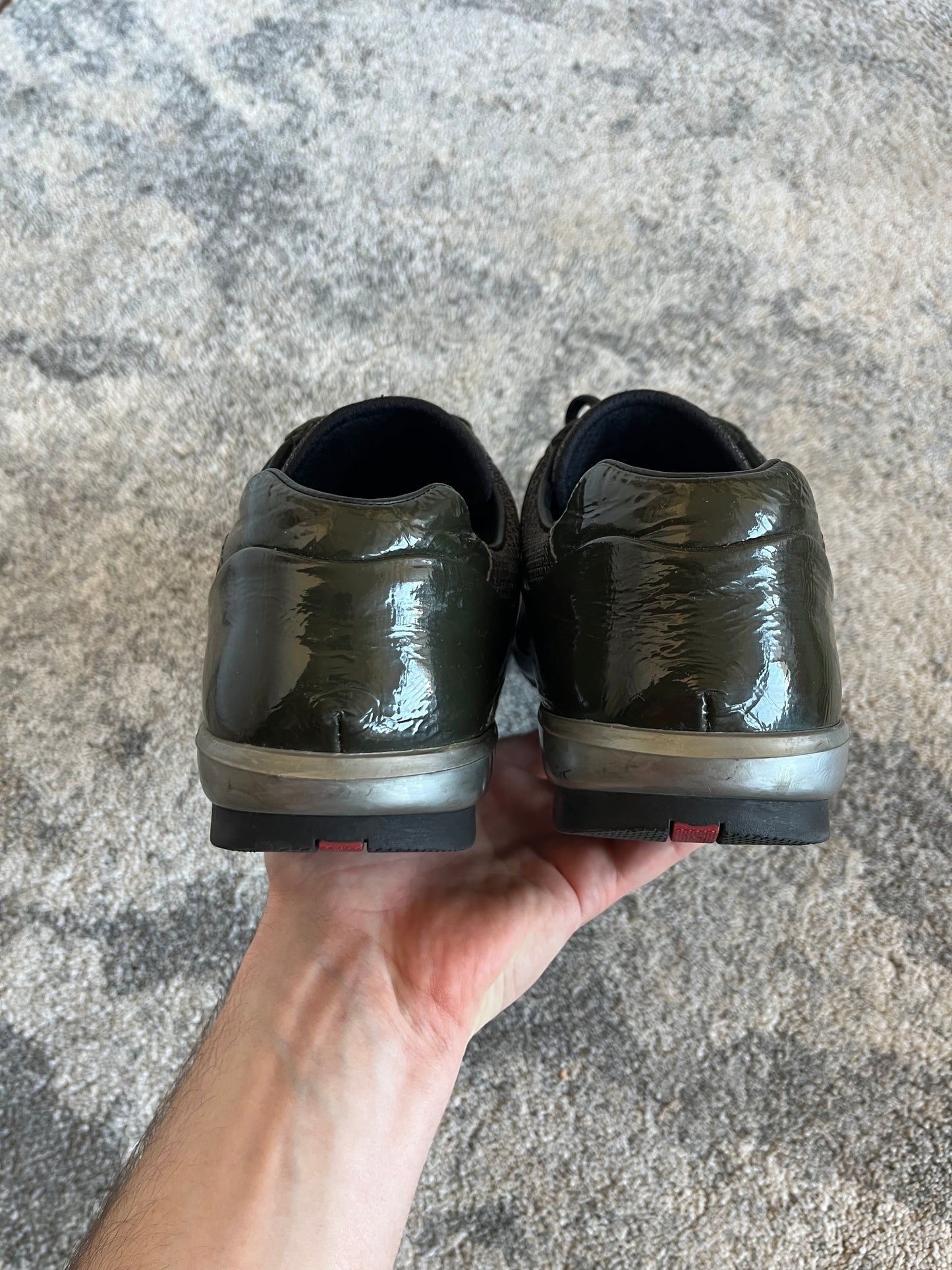 Prada 2000's patent leather soccer trainers