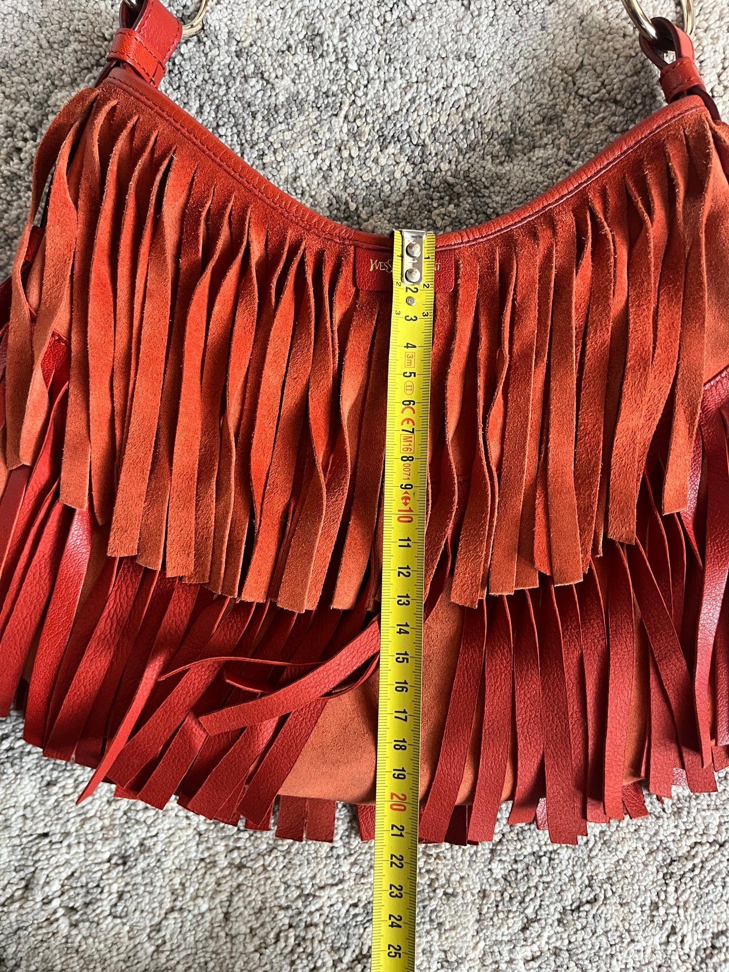 Yves Saint Laurent "La Bohème" fringes leather bag