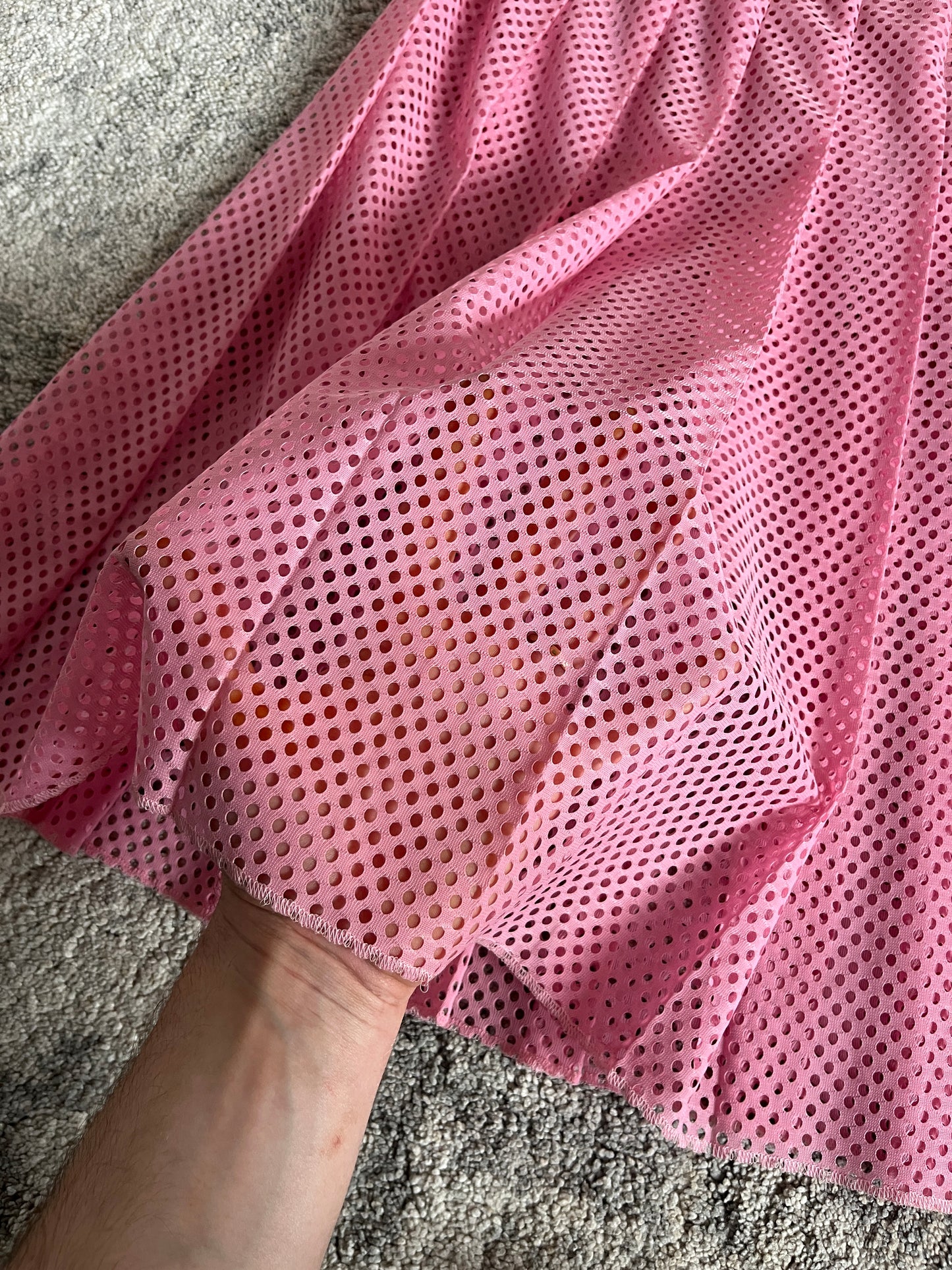 Miu Miu SS2000 perfored nylon skirt