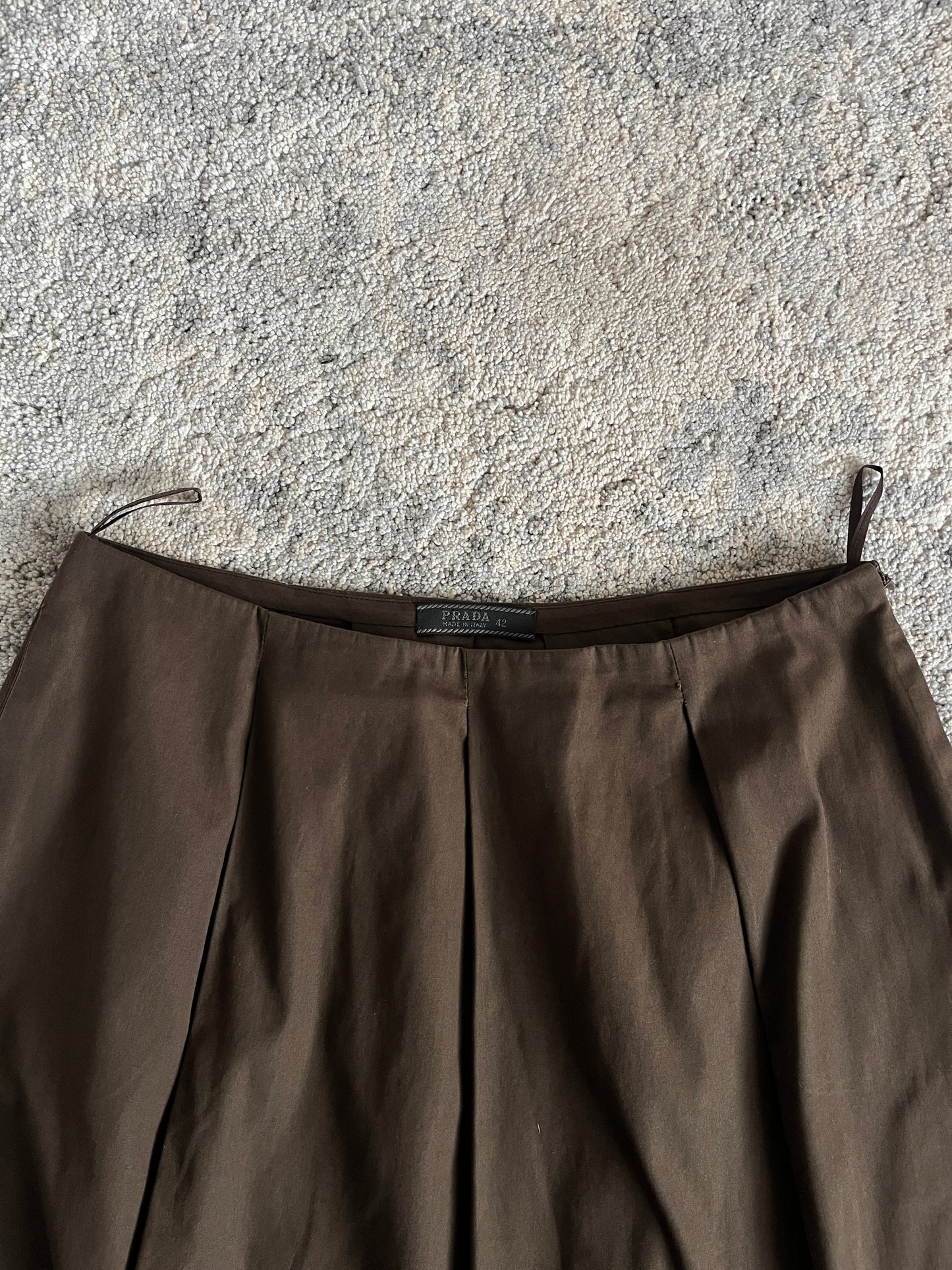 Prada SS1999 cotton pleated skirt