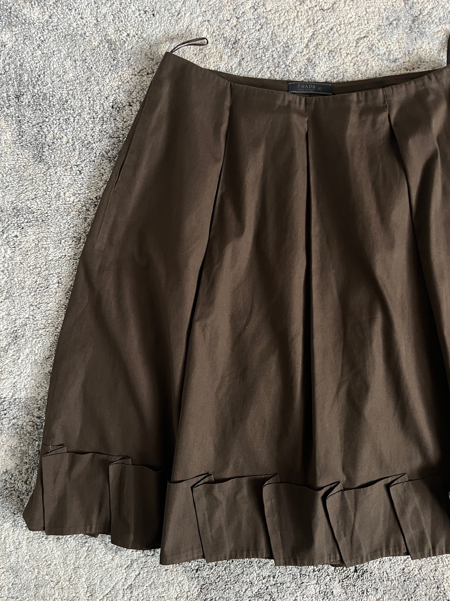 Prada SS1999 cotton pleated skirt
