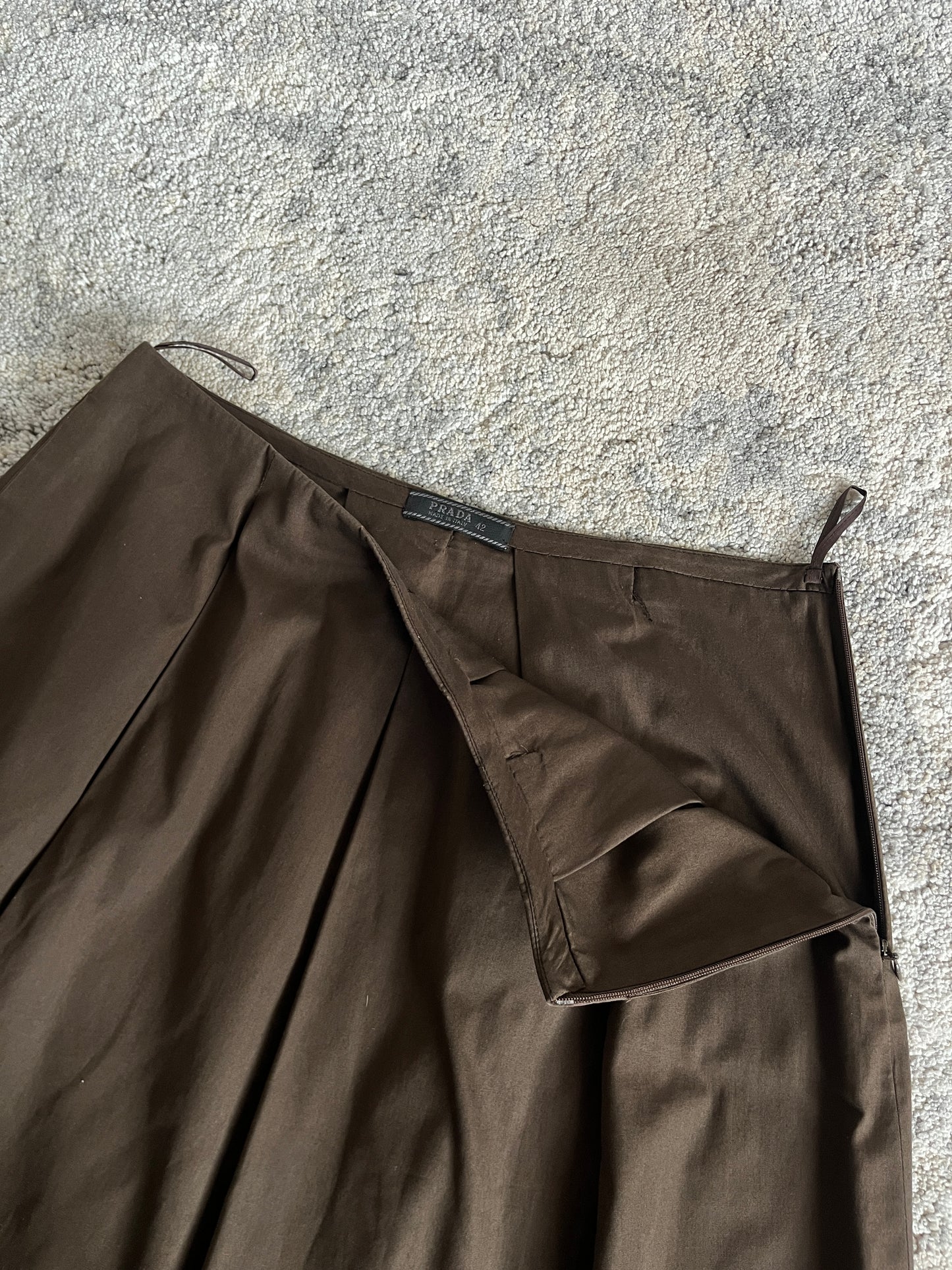 Prada SS1999 cotton pleated skirt