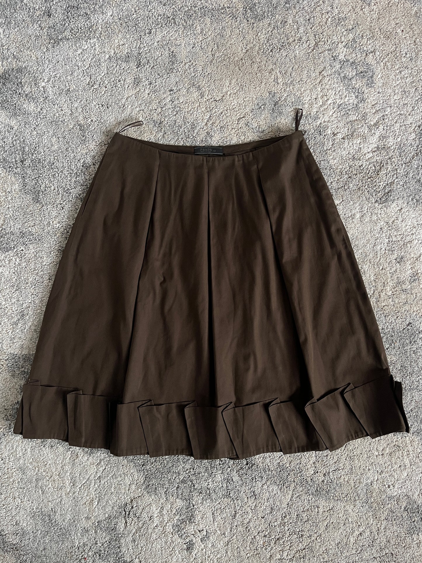 Prada SS1999 cotton pleated skirt