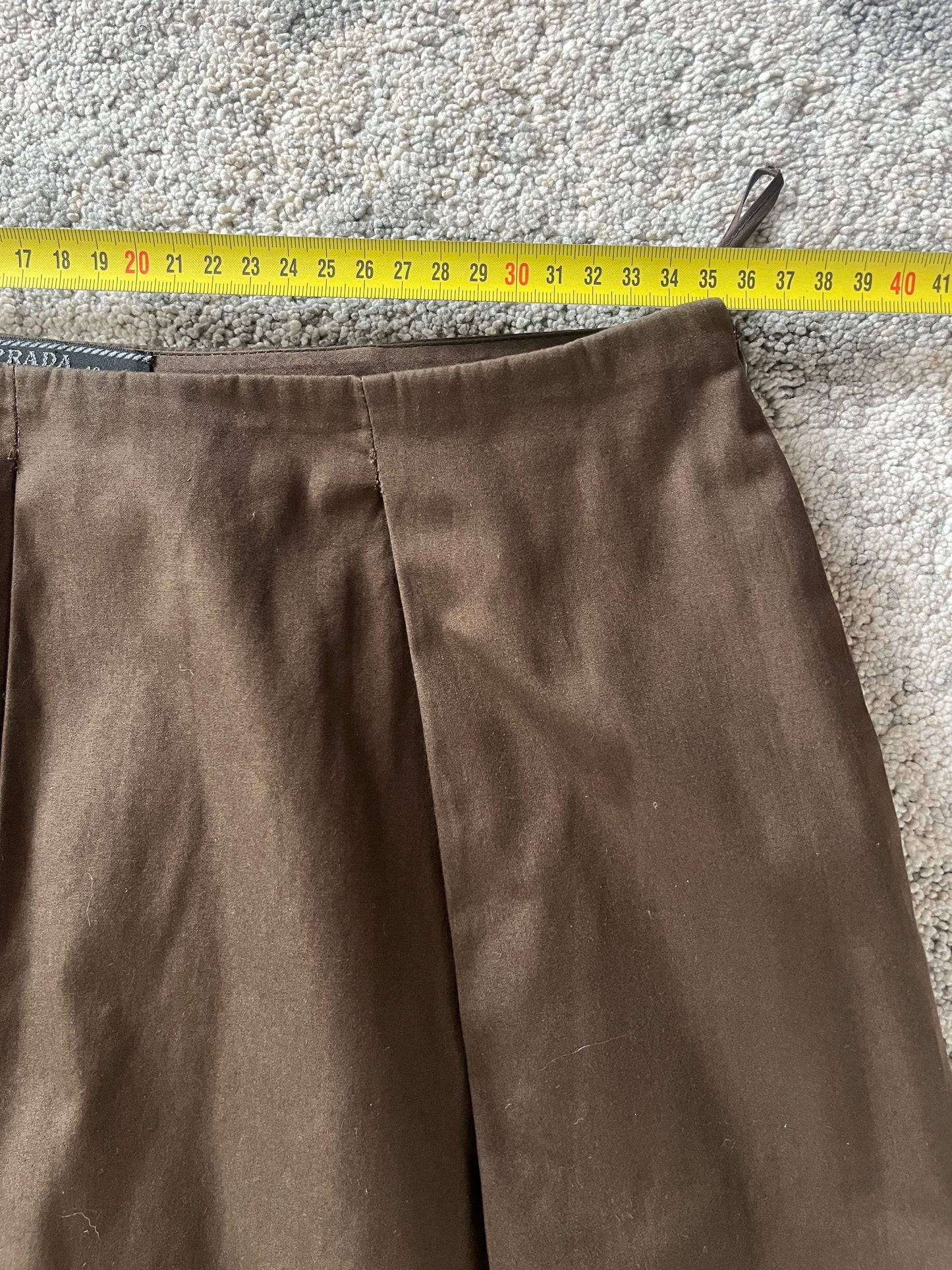 Prada SS1999 cotton pleated skirt