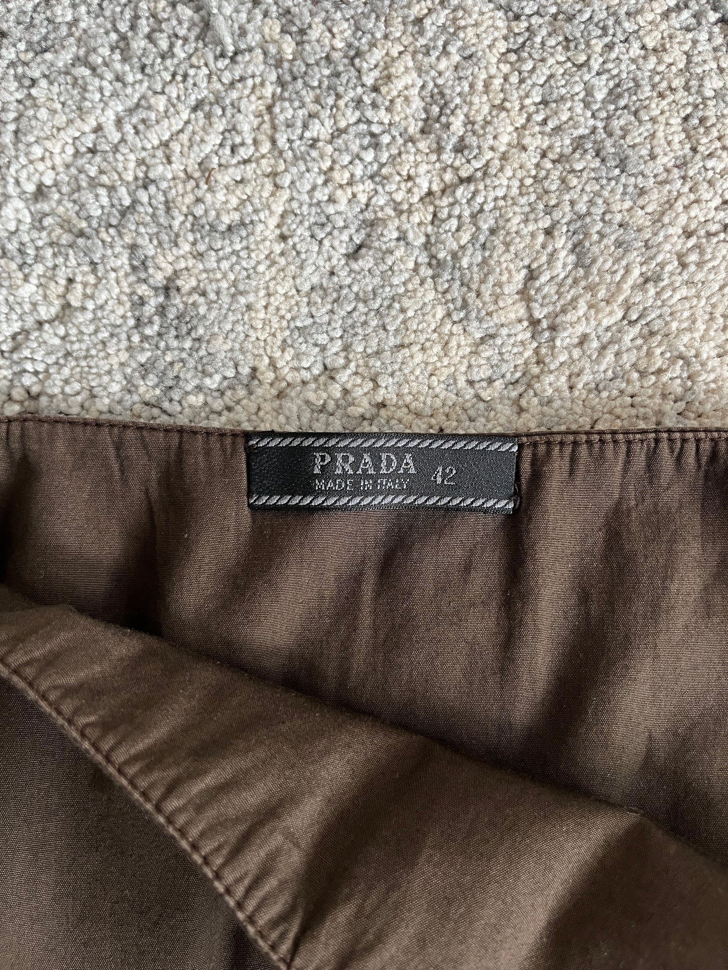 Prada SS1999 cotton tailored skirt