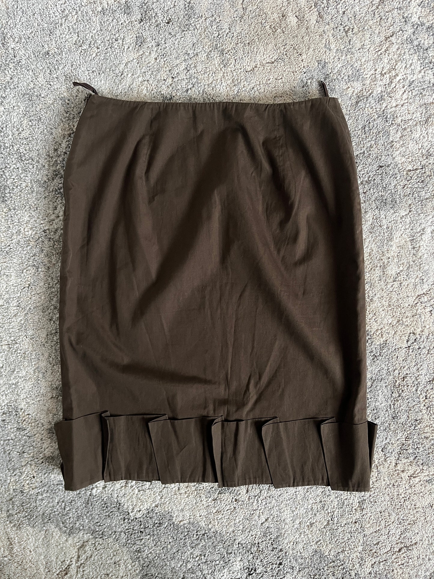 Prada SS1999 cotton tailored skirt