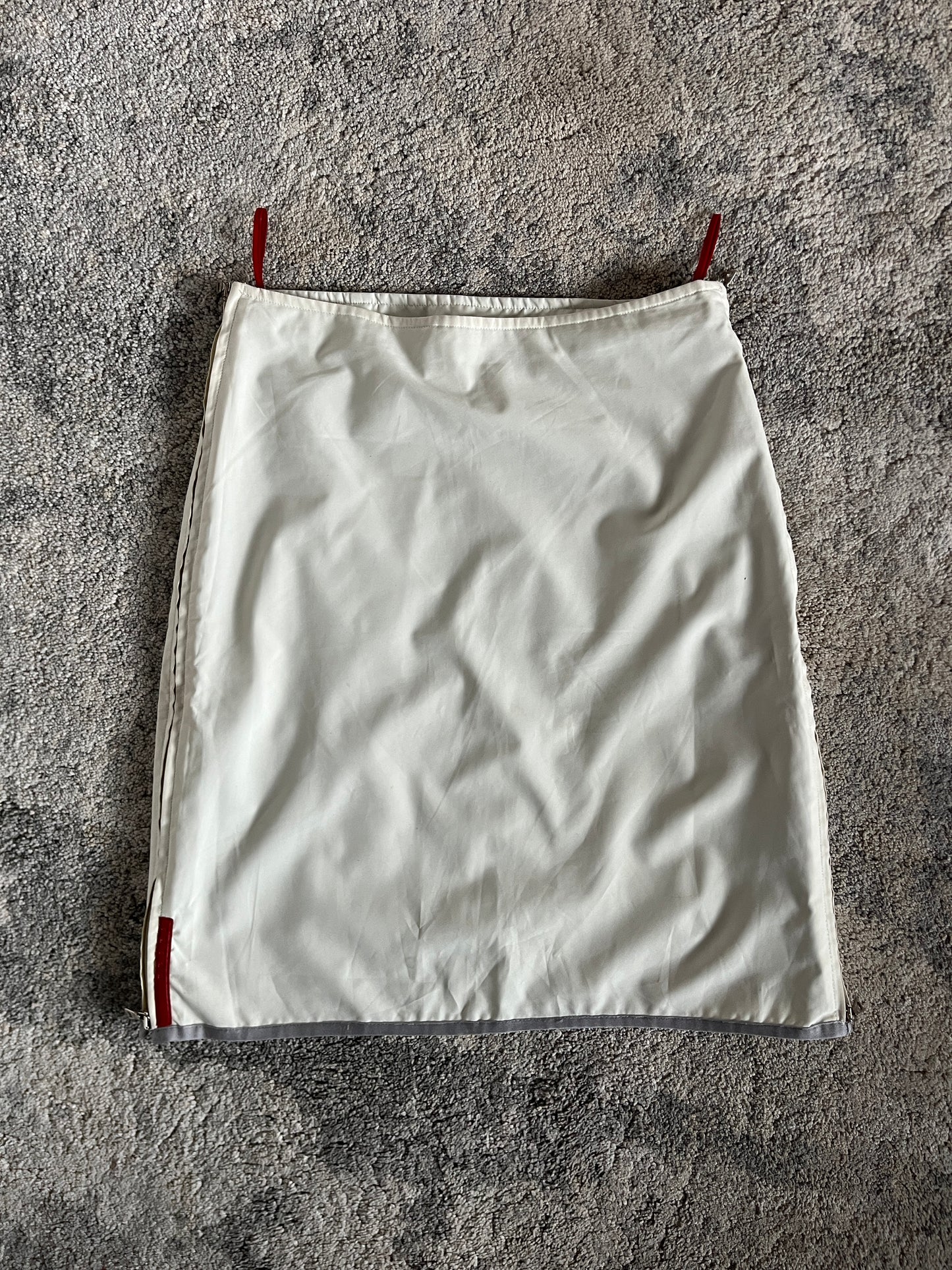 Prada 1999 nylon zip skirt