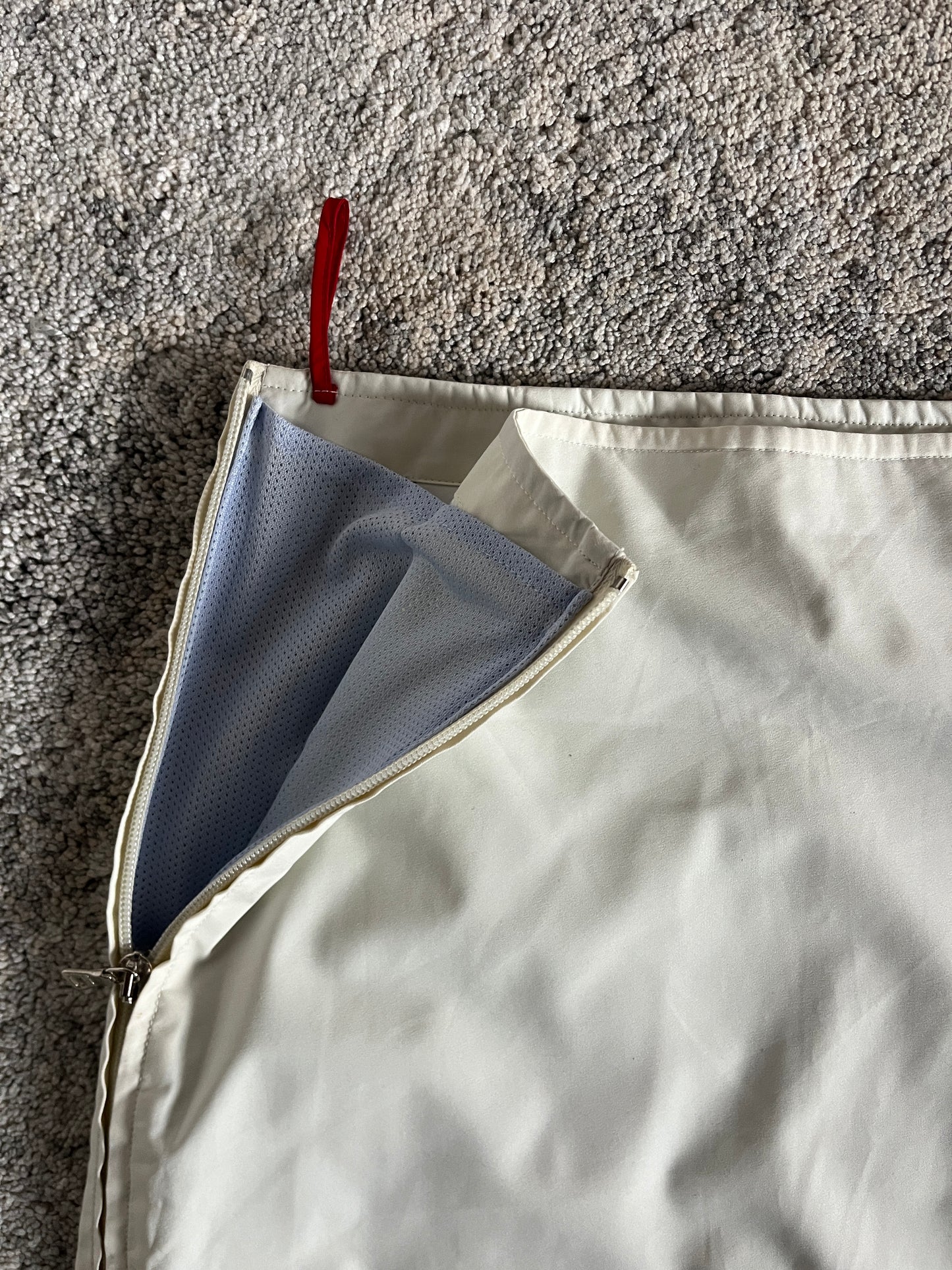 Prada 1999 nylon zip skirt