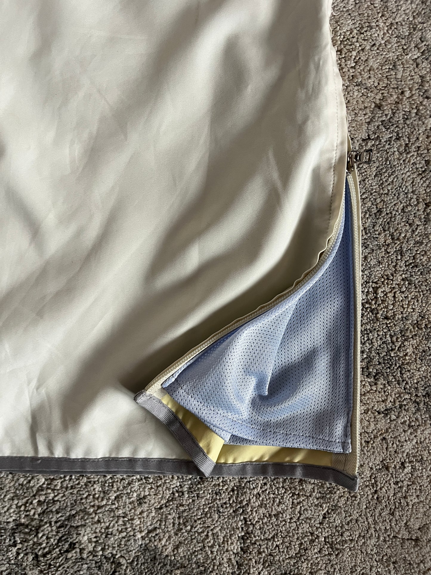Prada 1999 nylon zip skirt