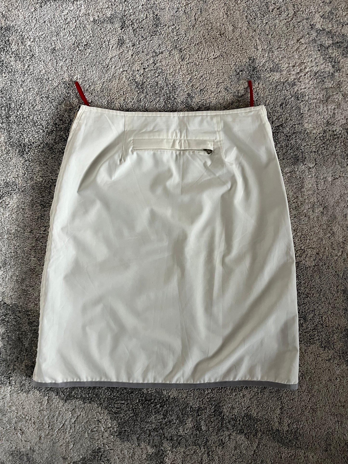 Prada 1999 nylon zip skirt