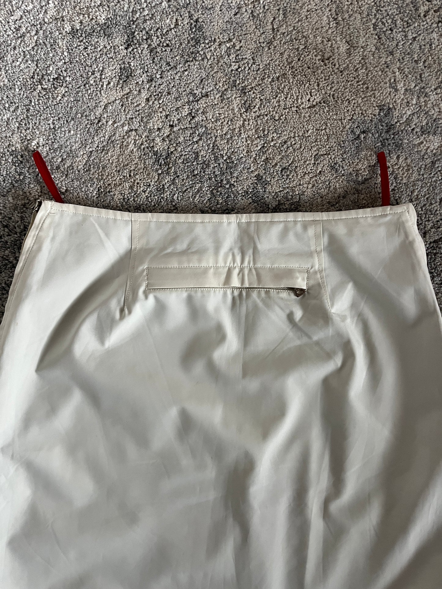 Prada 1999 nylon zip skirt