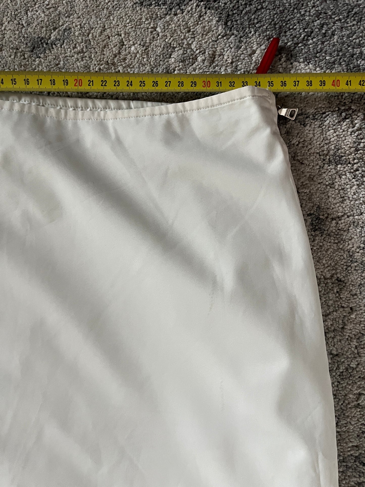 Prada 1999 nylon zip skirt