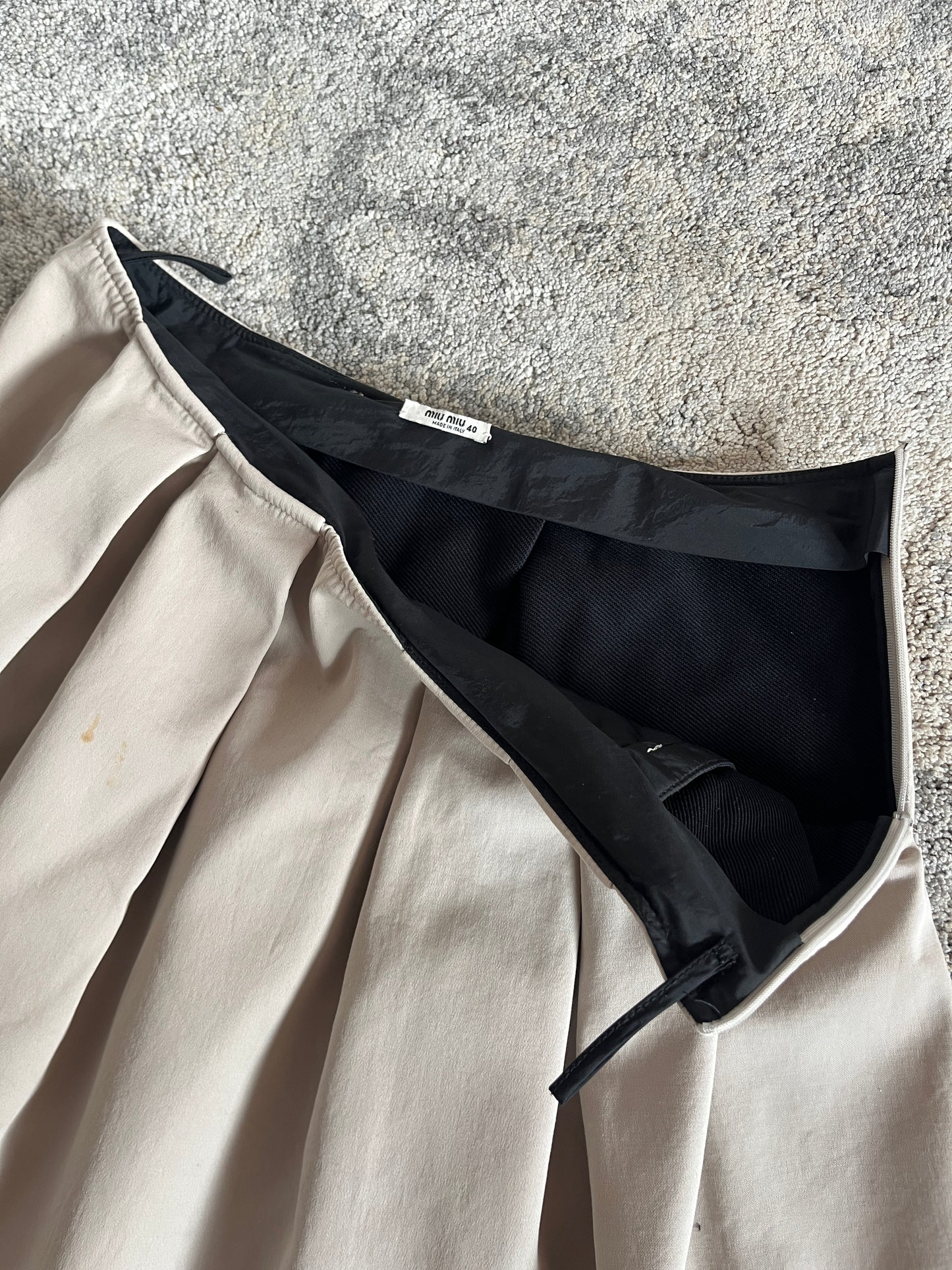 Miu Miu 2007 heavy cotton skirt
