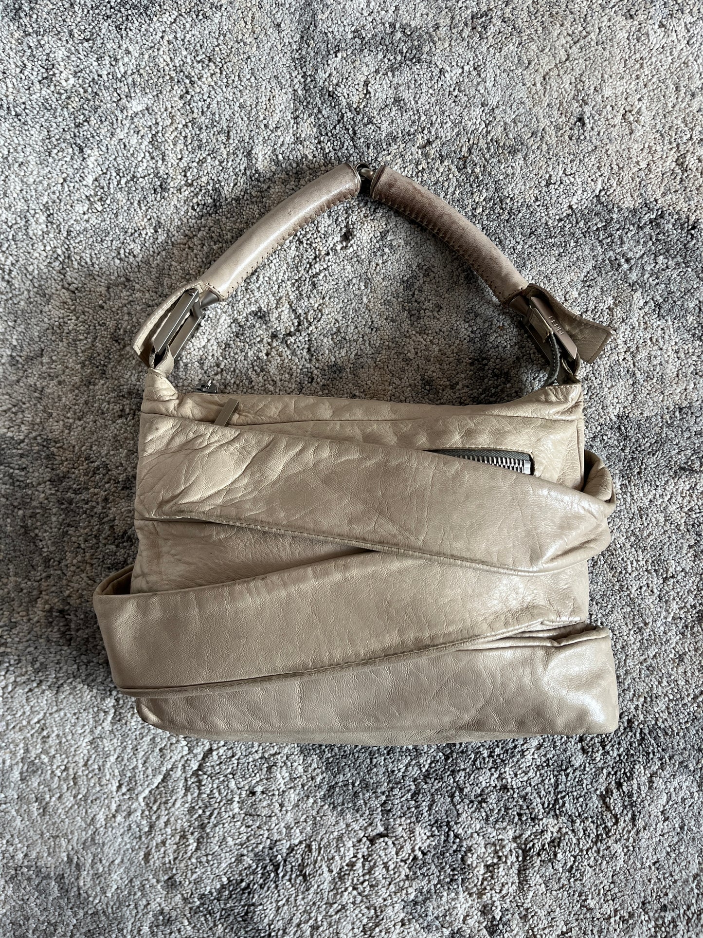 Fendi 2000's bondage leather handbag