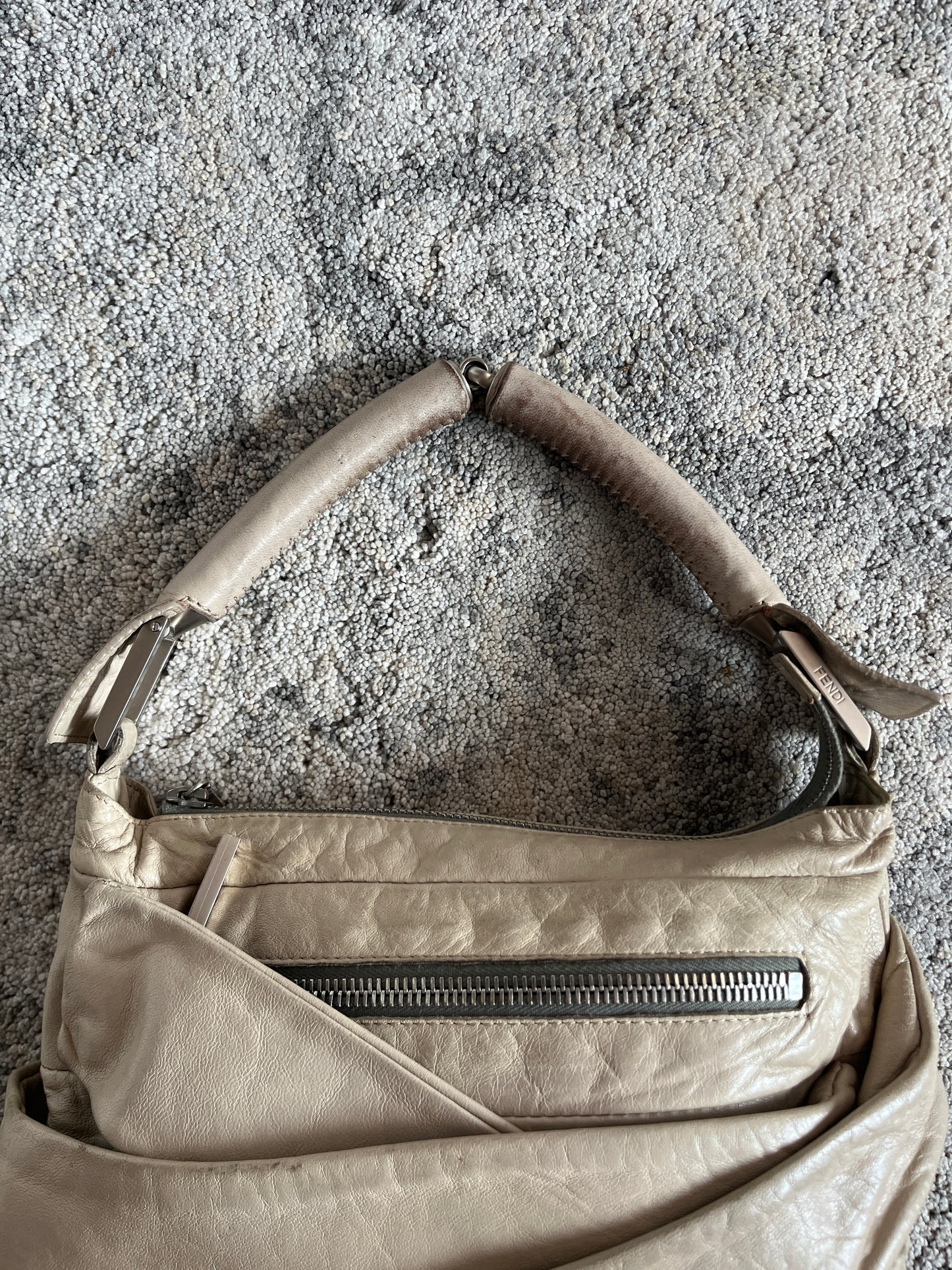 Fendi 2000's bondage leather handbag