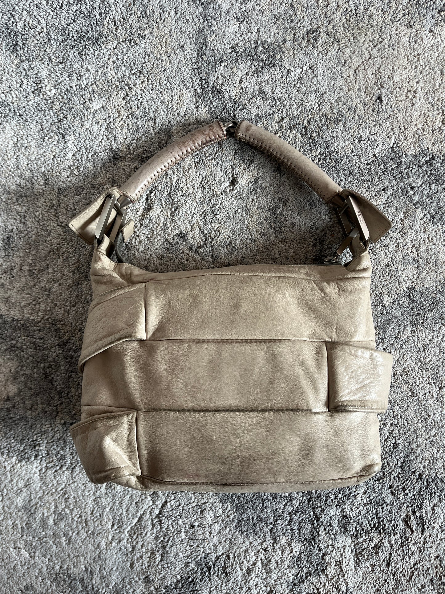 Fendi 2000's bondage leather handbag