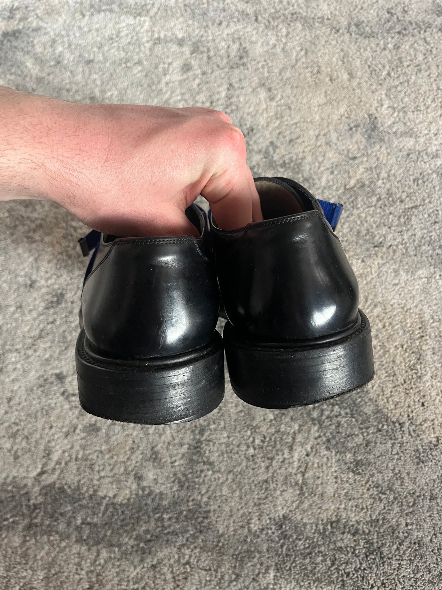 Dior Homme 2010's leather derby with strap