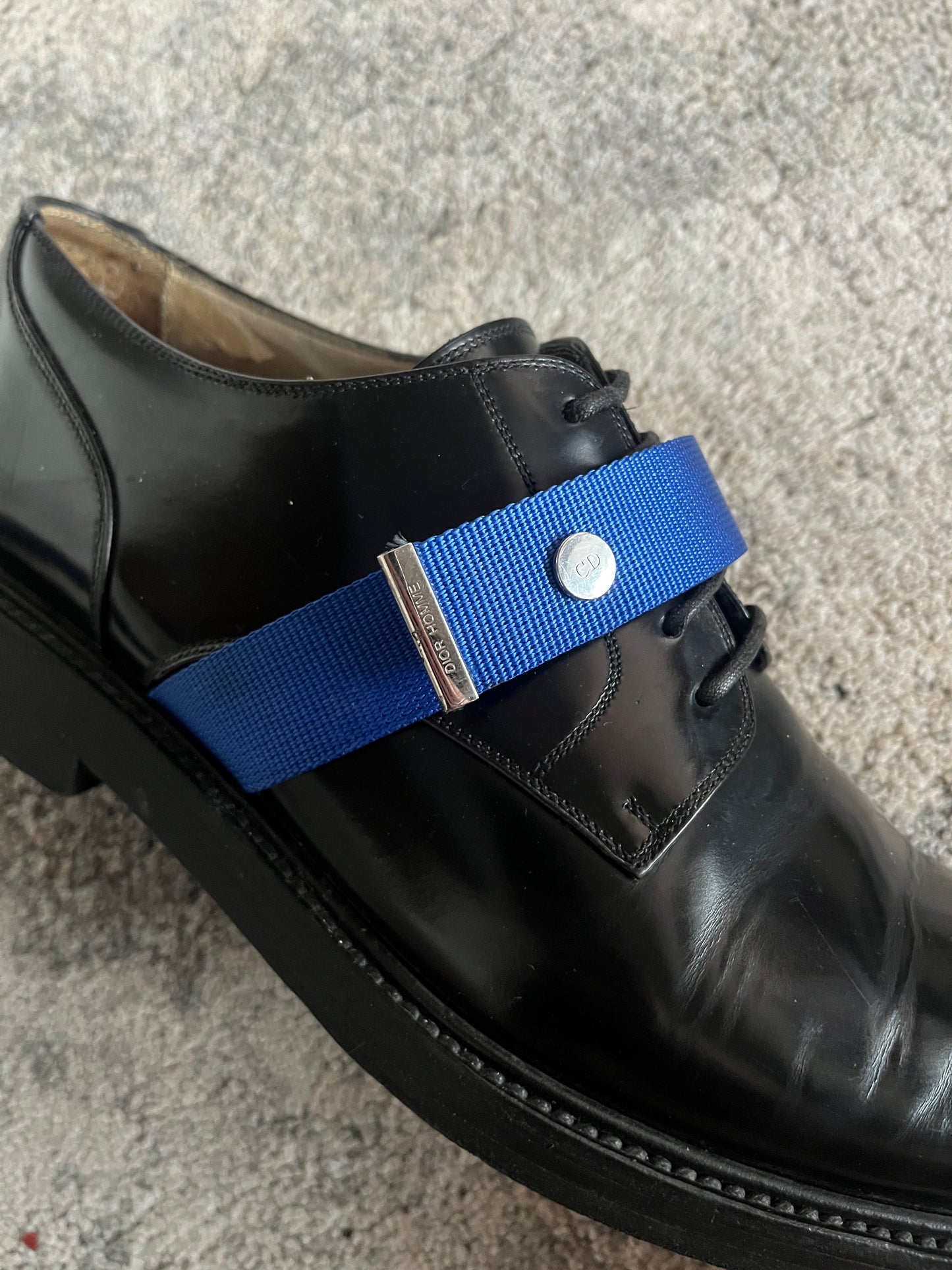 Dior Homme 2010's leather derby with strap