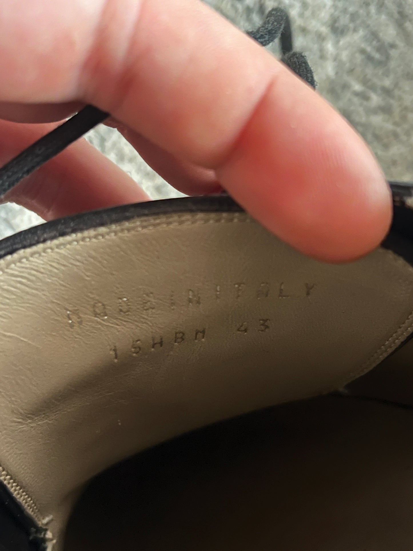 Dior Homme 2010's leather derby with strap