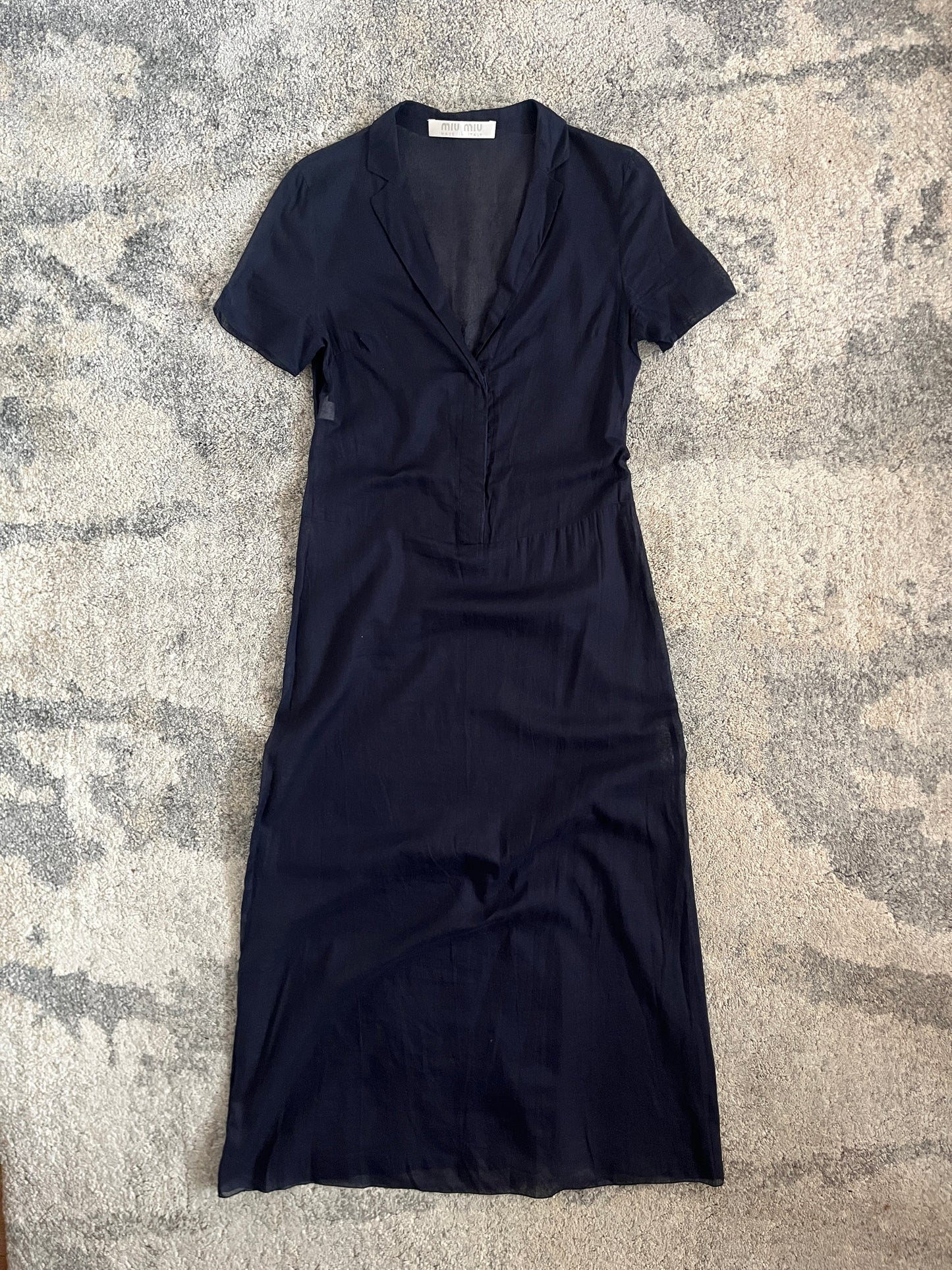 Miu Miu SS1999 transparent cotton dress