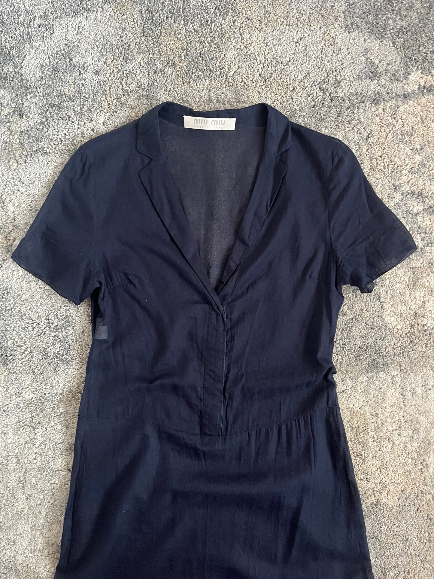 Miu Miu SS1999 transparent cotton dress