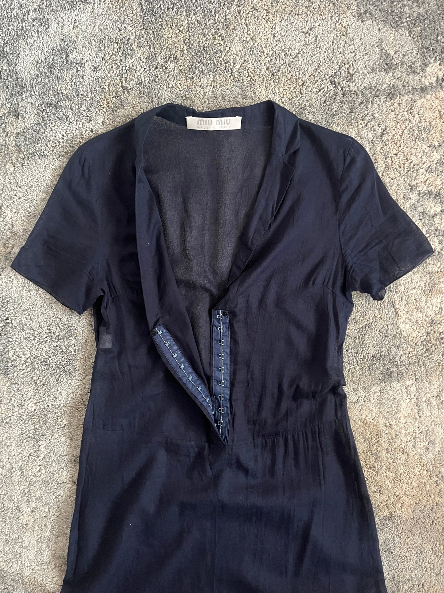 Miu Miu SS1999 transparent cotton dress