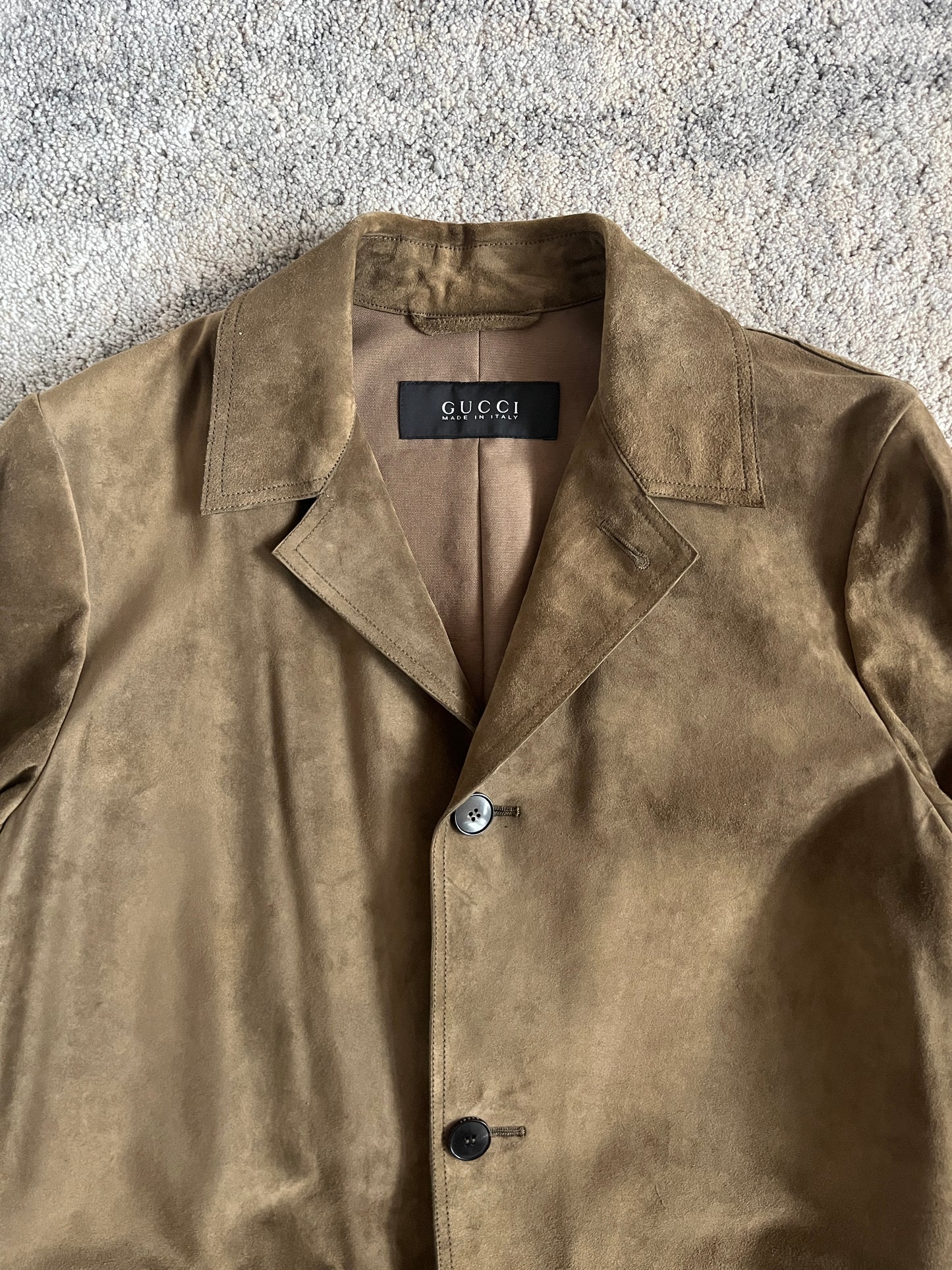 Gucci 2000's suede long coat