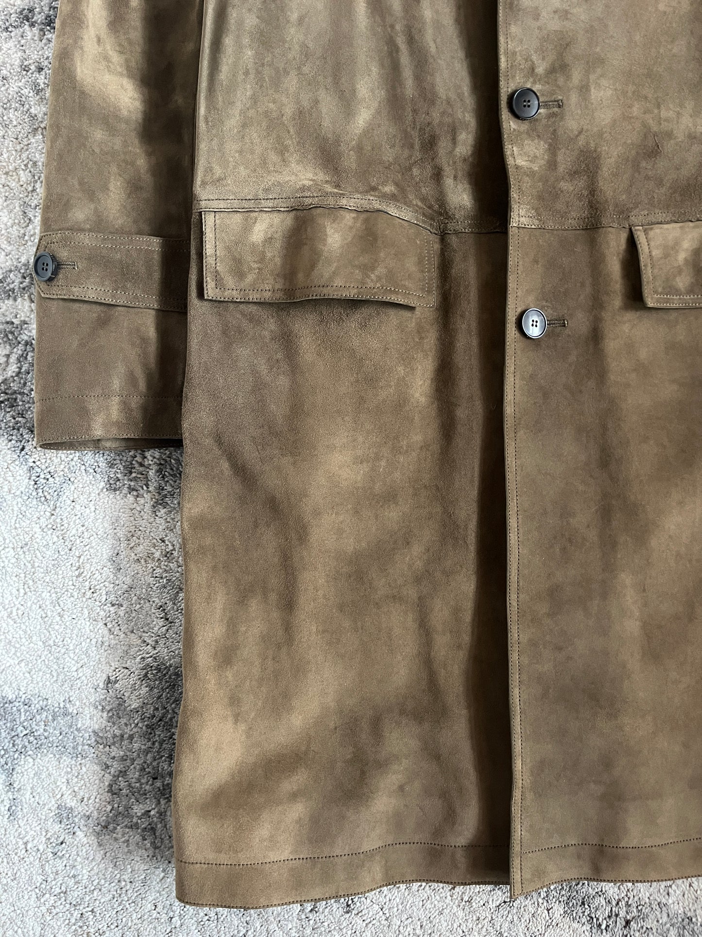 Gucci 2000's suede long coat