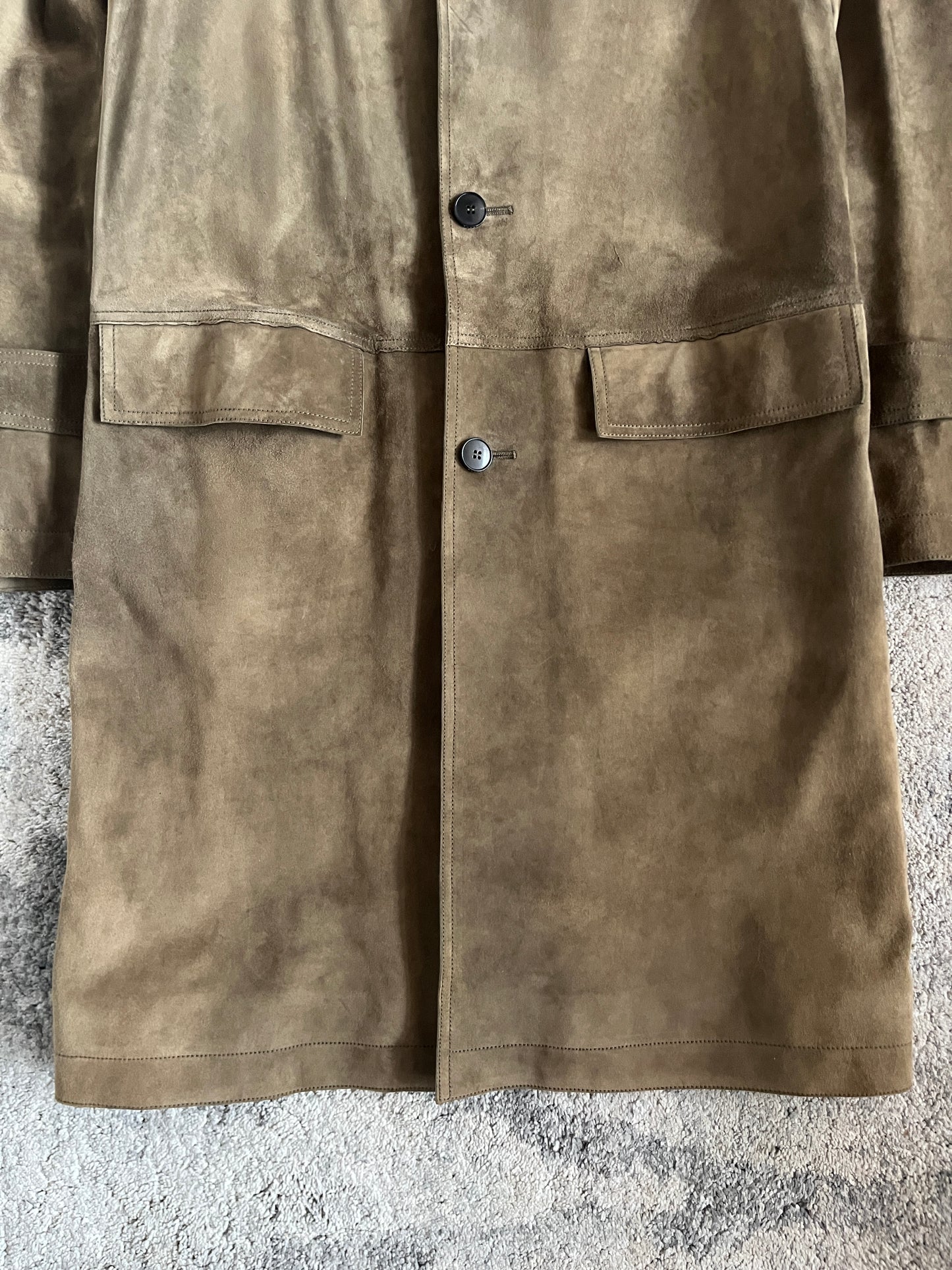 Gucci 2000's suede long coat