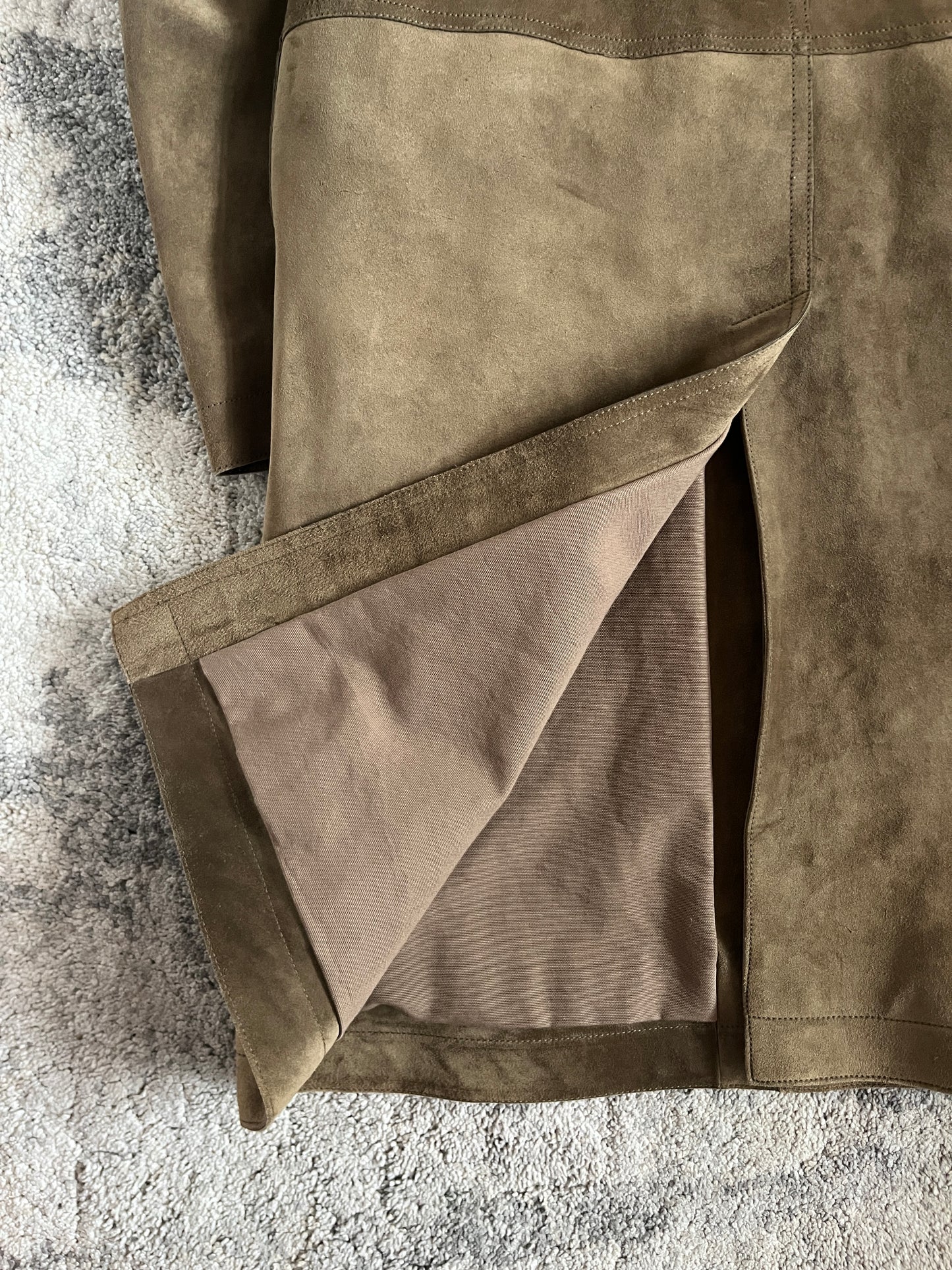 Gucci 2000's suede long coat