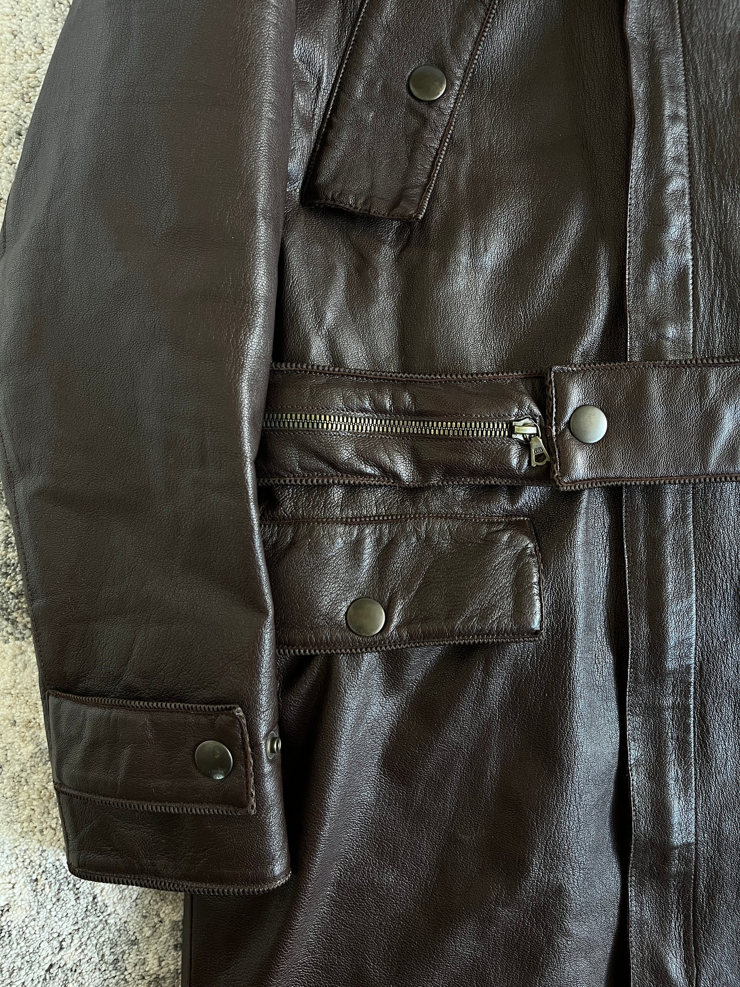 Miu Miu FW1999 leather long coat