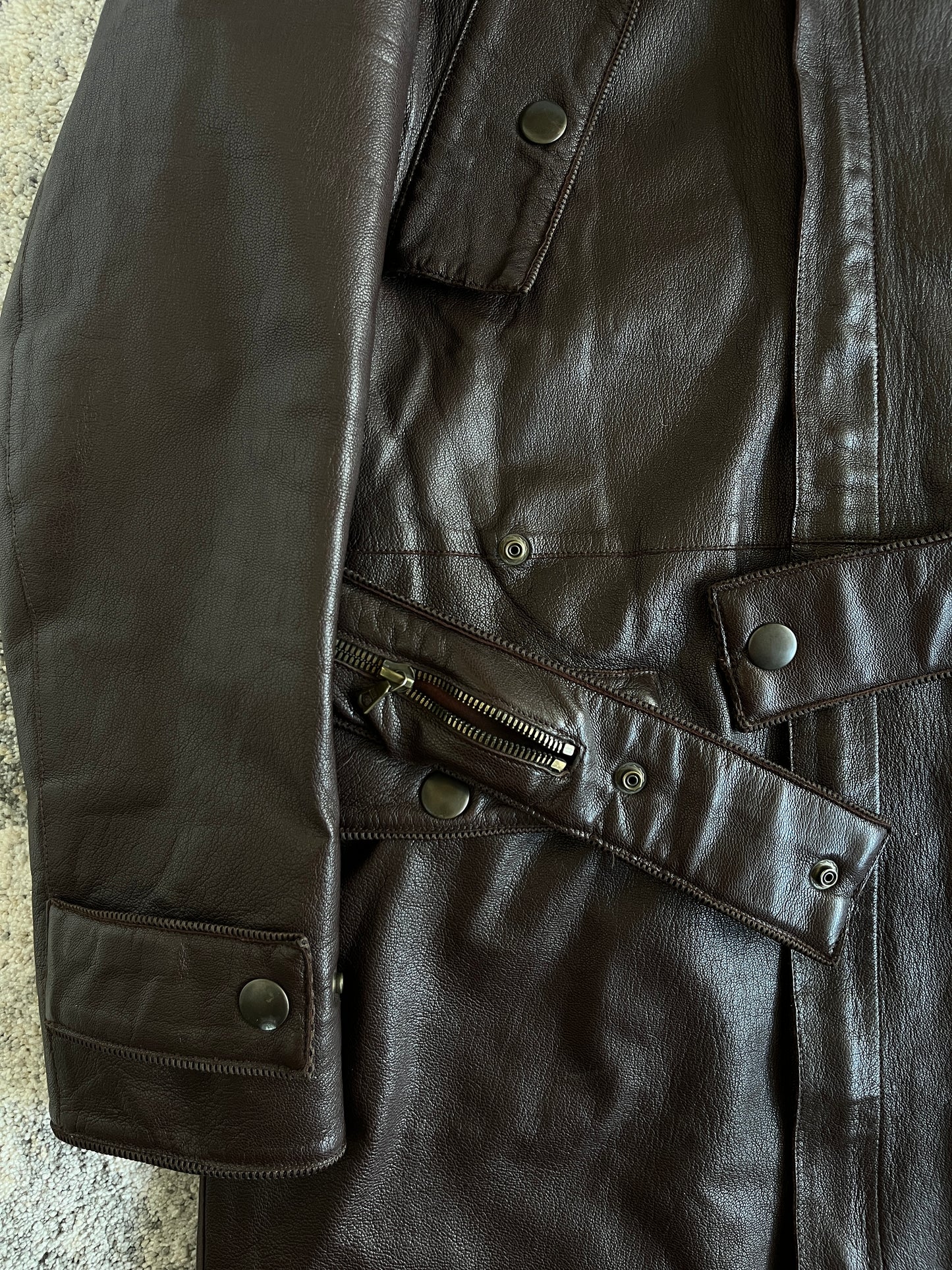 Miu Miu FW1999 leather long coat