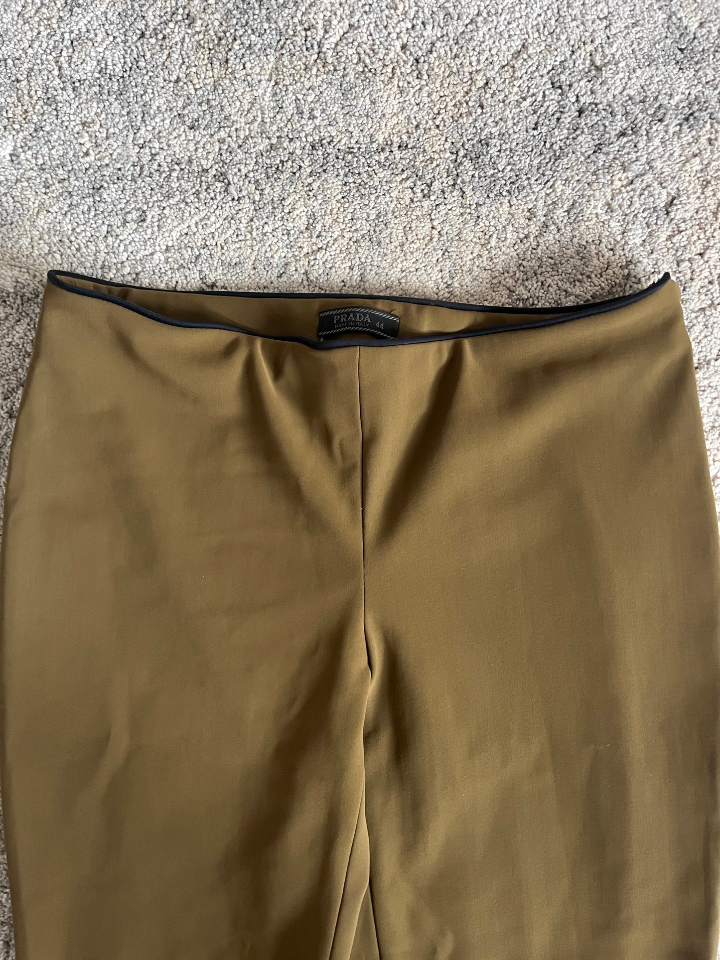 Prada FW1999 runway nylon bootcut pants