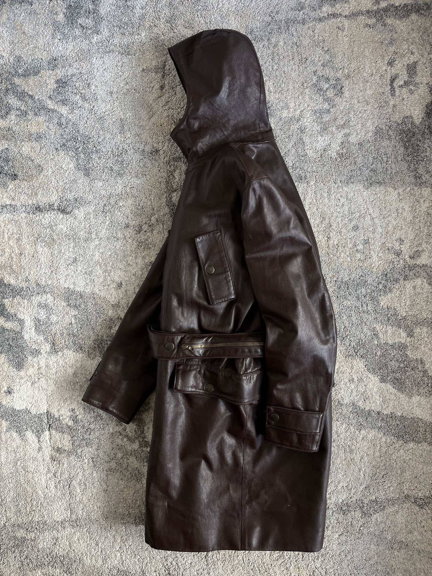 Miu Miu FW1999 leather long coat