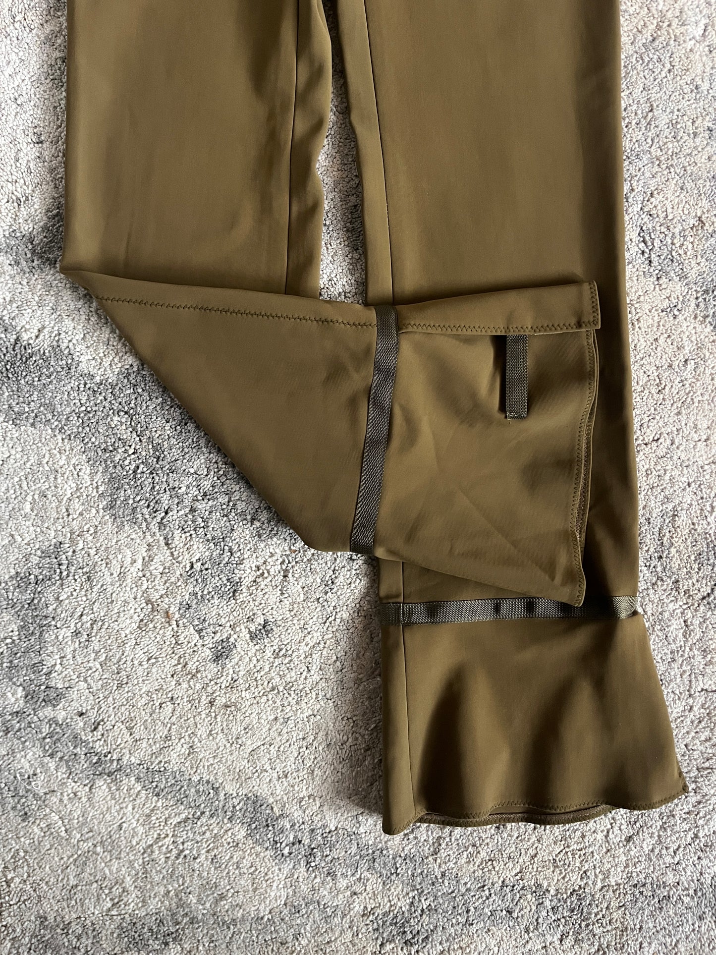 Prada FW1999 runway nylon bootcut pants