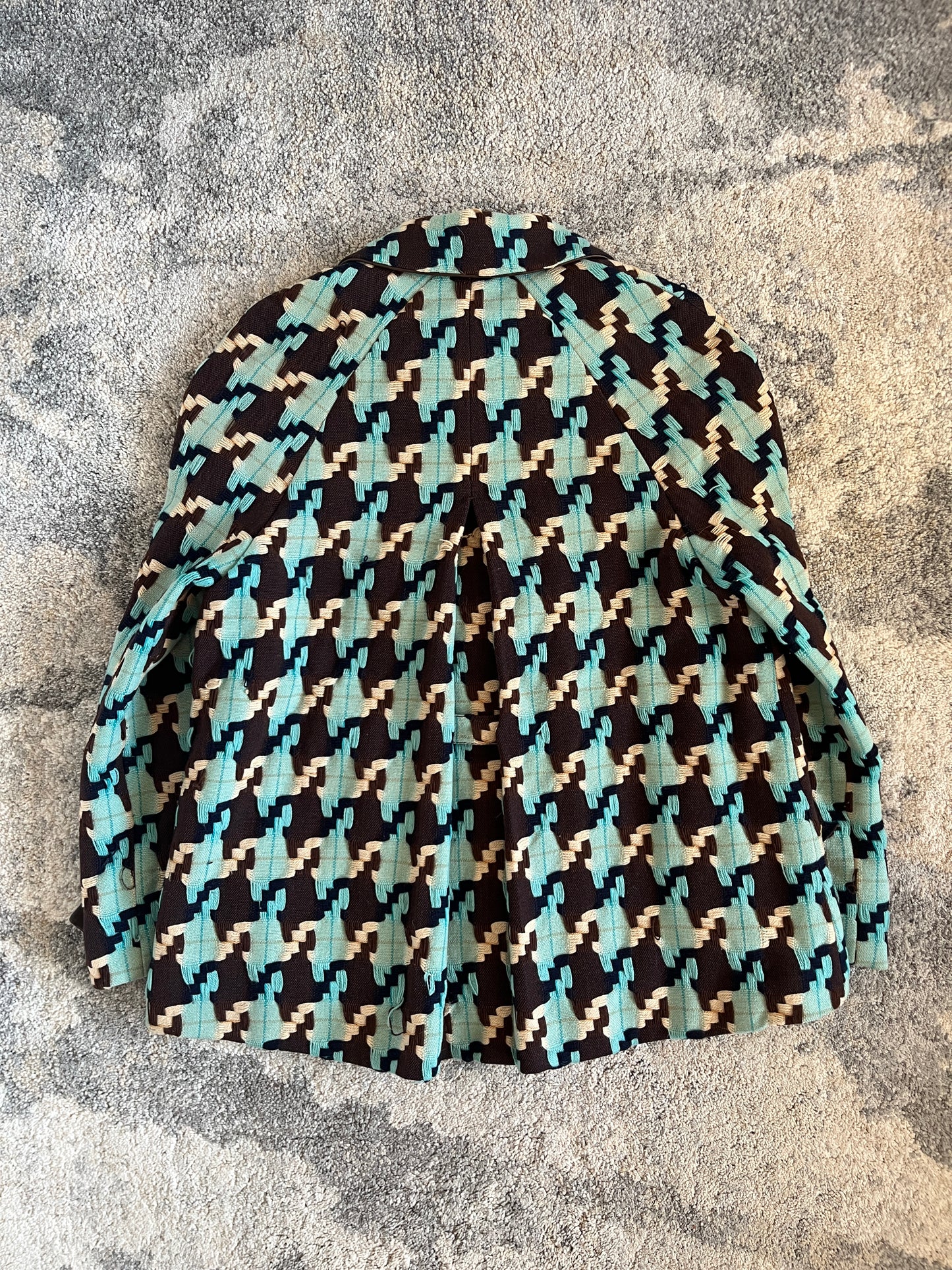 Prada FW2000 jacquard wool jacket