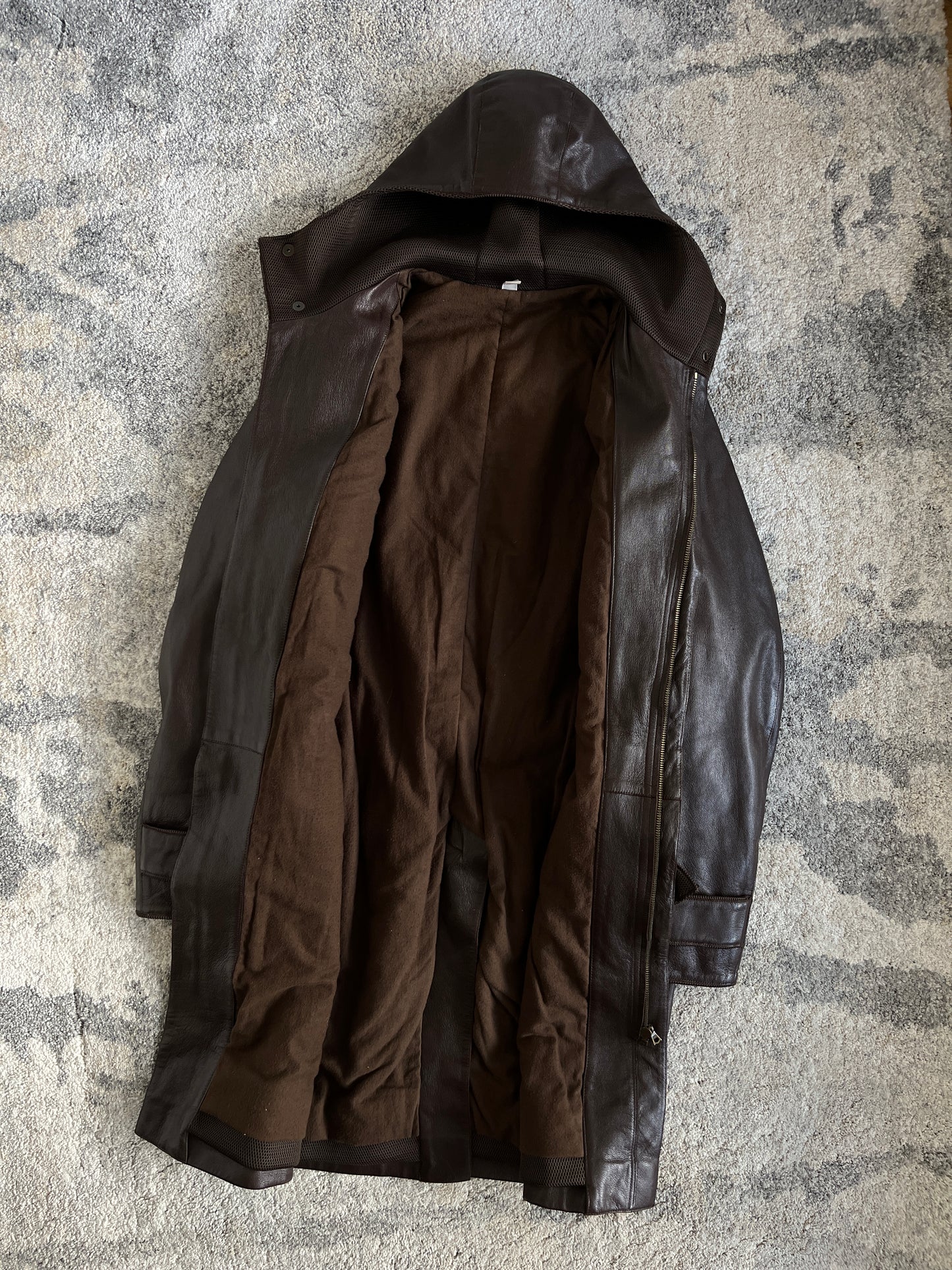 Miu Miu FW1999 leather long coat