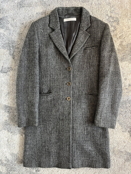Miu Miu FW1998 wool iridescente sample trench