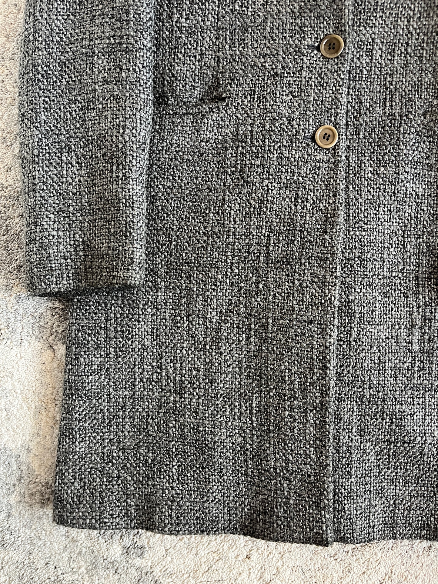 Miu Miu FW1998 wool iridescente sample trench